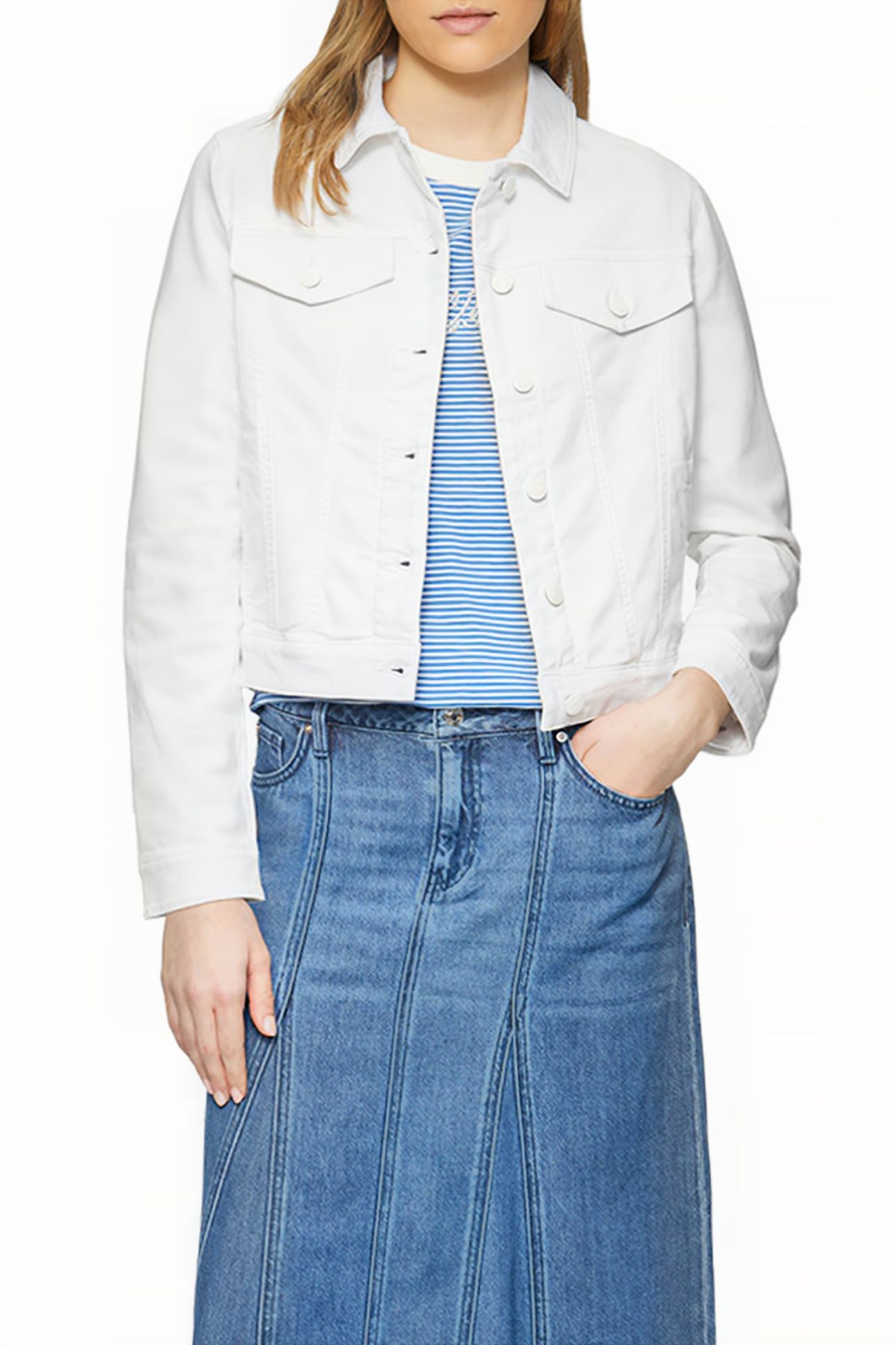 S.OLIVER JACKET INDOOR WHITE DENIM 1