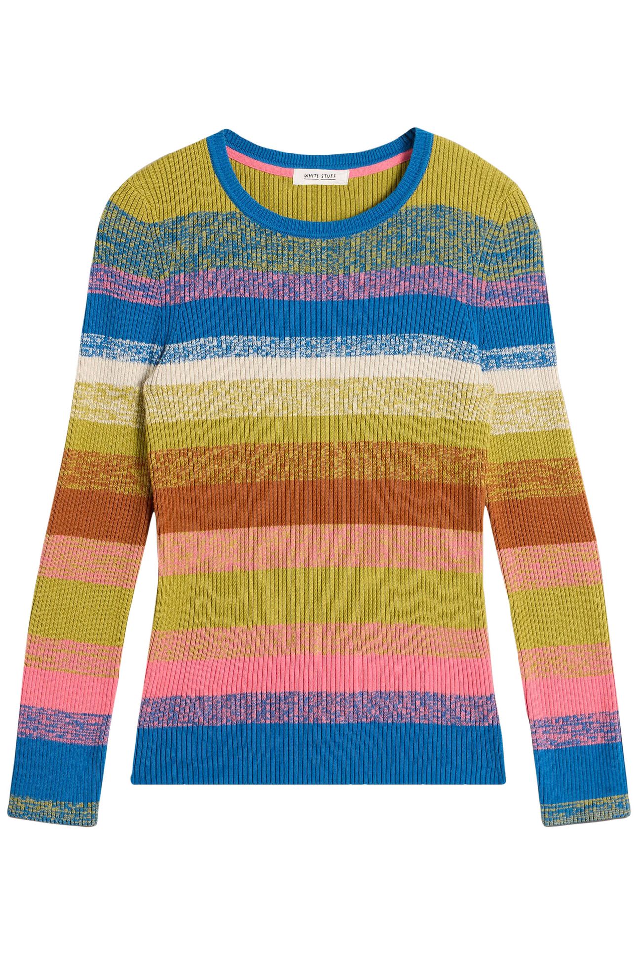 RIB STRIPE JUMPER PINK MULTI 4