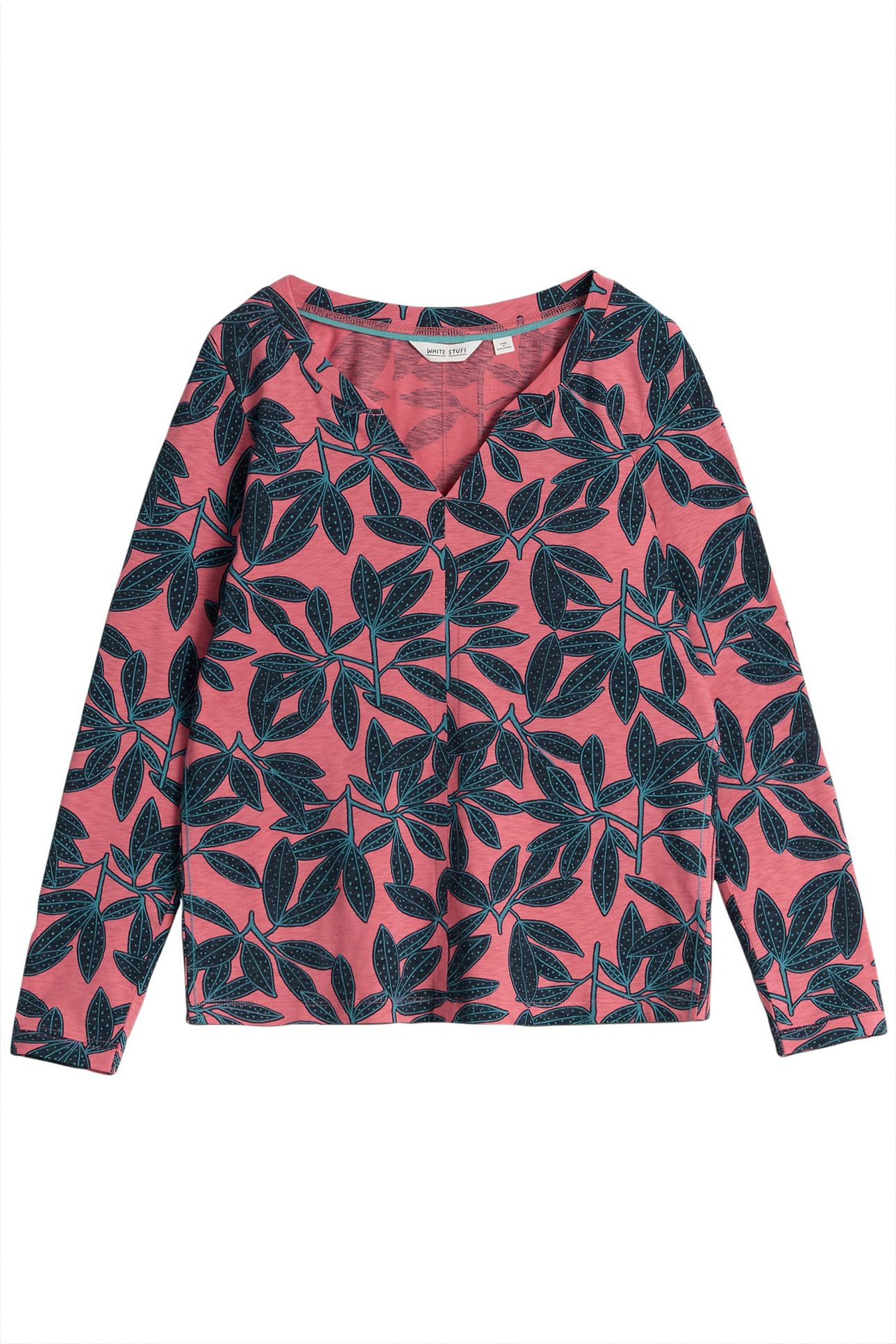 NELLY LS TEE CORAL PRINT 3