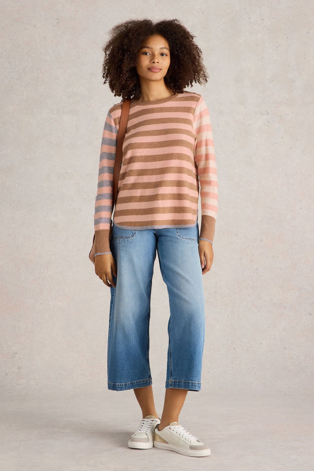 EMMA STRIPE JUMPER PINK MULTI 1