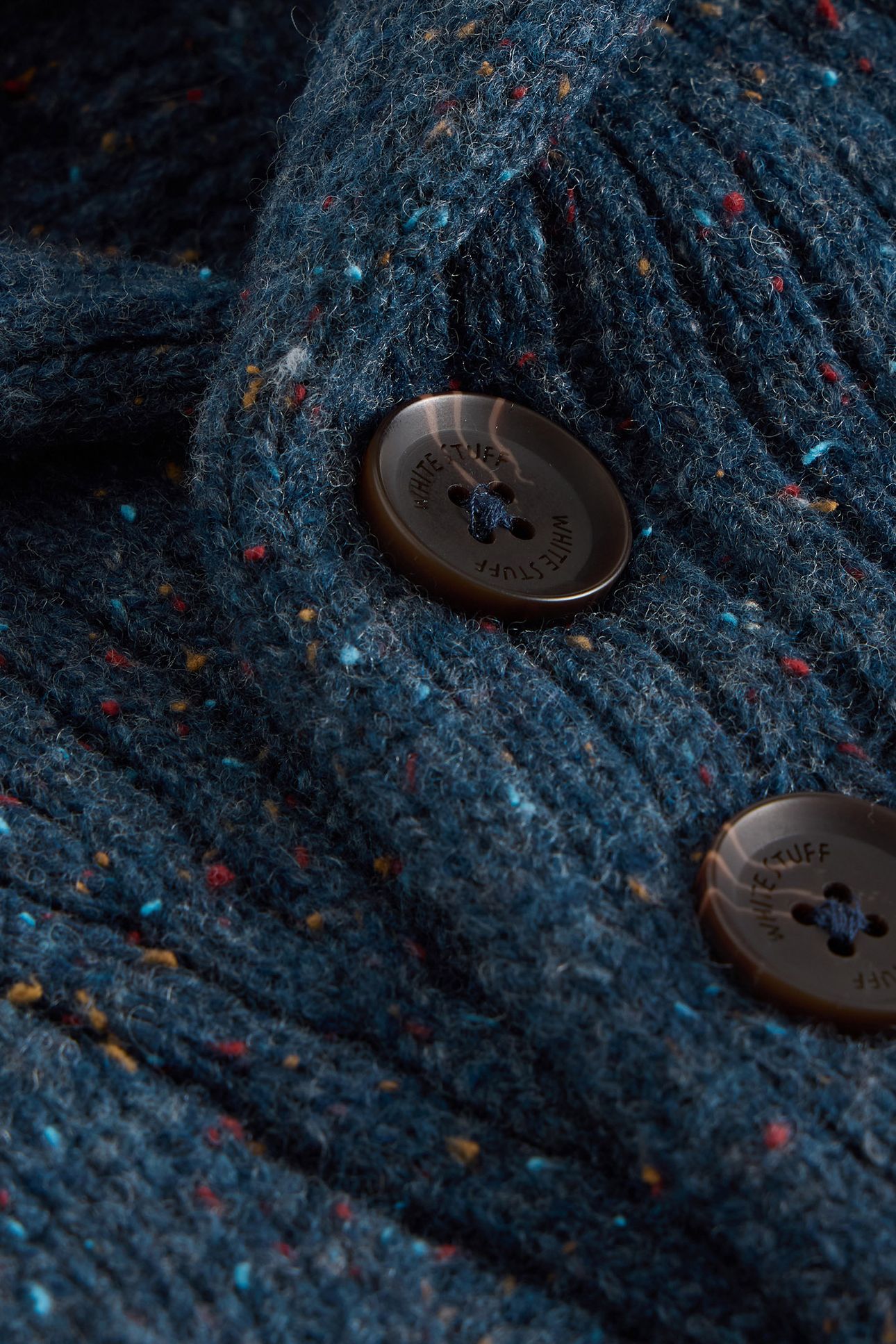 BERKLEY SHAWL NECK JUMPER NAVY MULTI 5