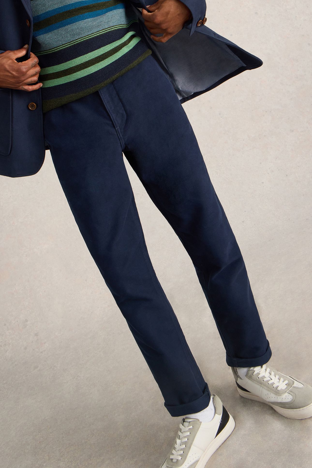 MOLESKIN TROUSER DARK NAVY 4