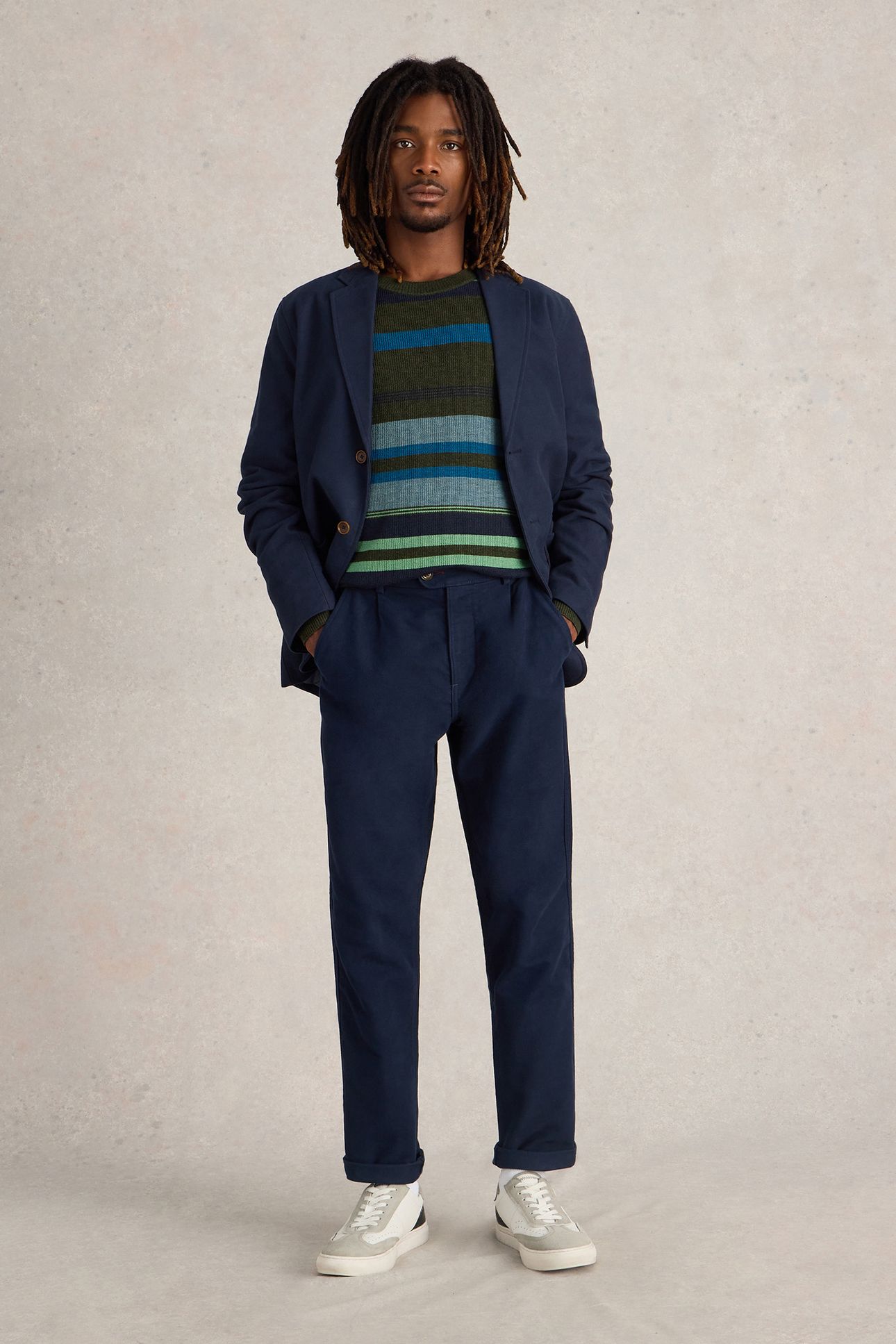 MOLESKIN TROUSER DARK NAVY 1