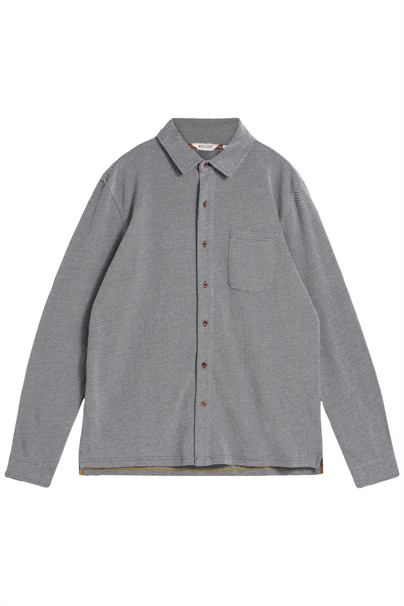 PIQUE JERSEY SHIRT MID GREY 3