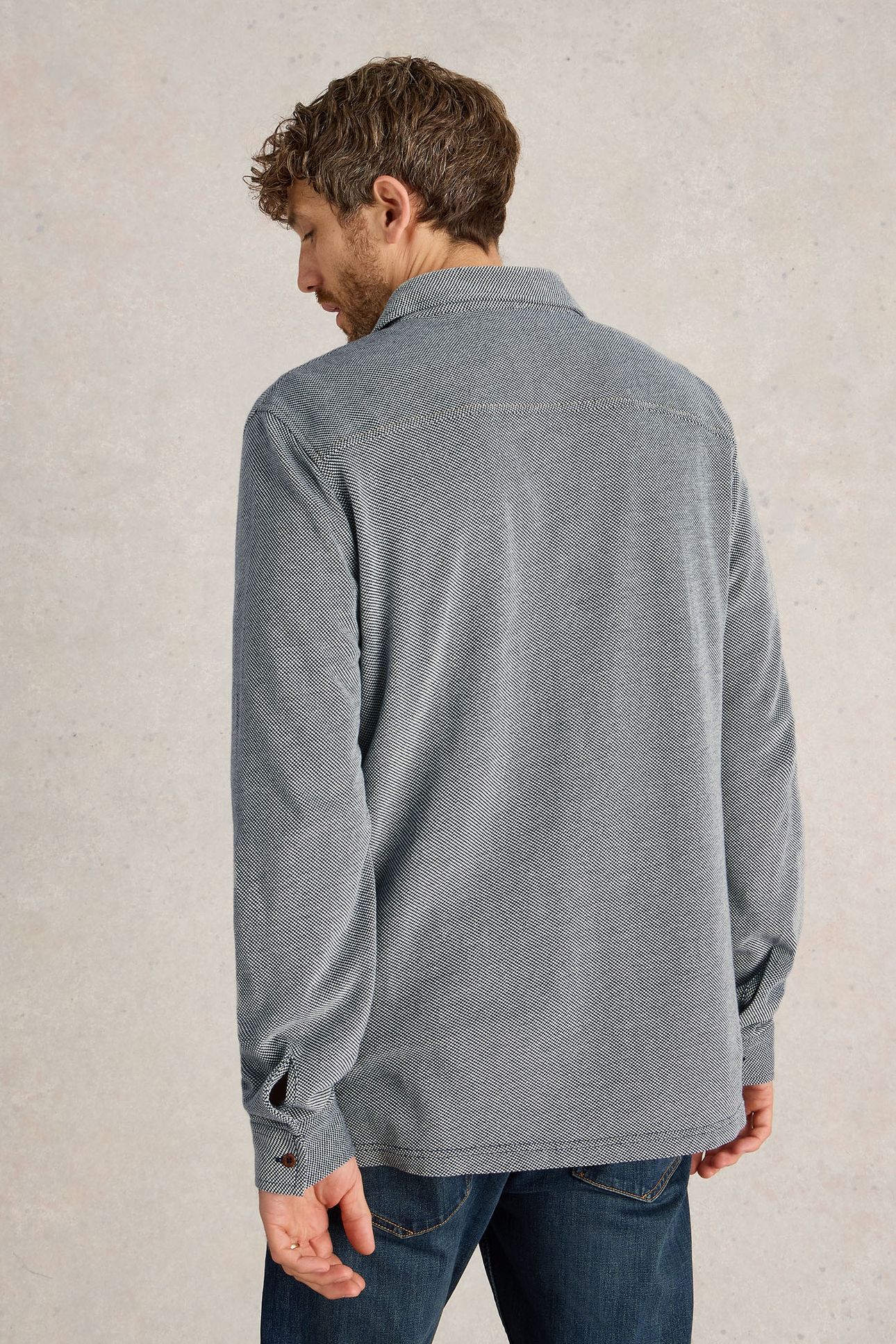PIQUE JERSEY SHIRT MID GREY 2