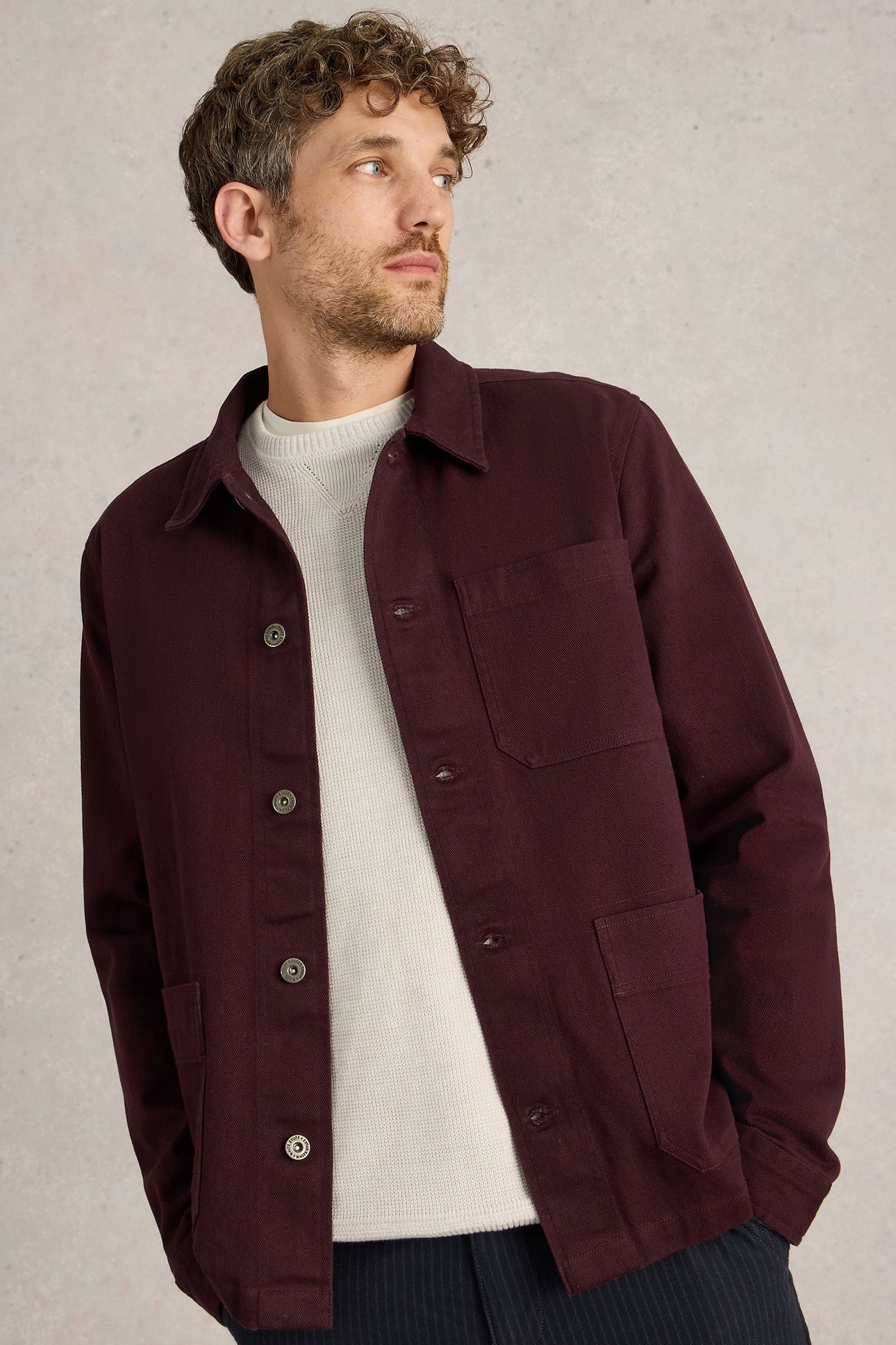 KYNMAN WORKWEAR JACKET DARK PLUM 3