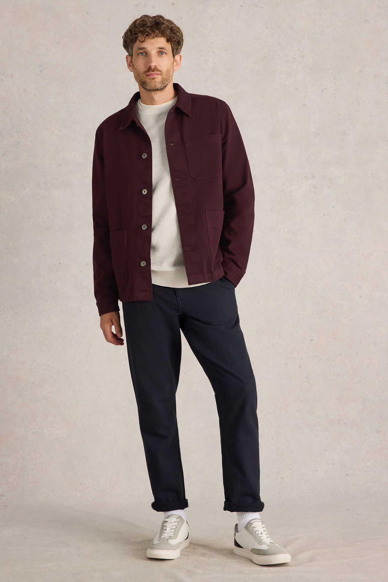 KYNMAN WORKWEAR JACKET DARK PLUM 1