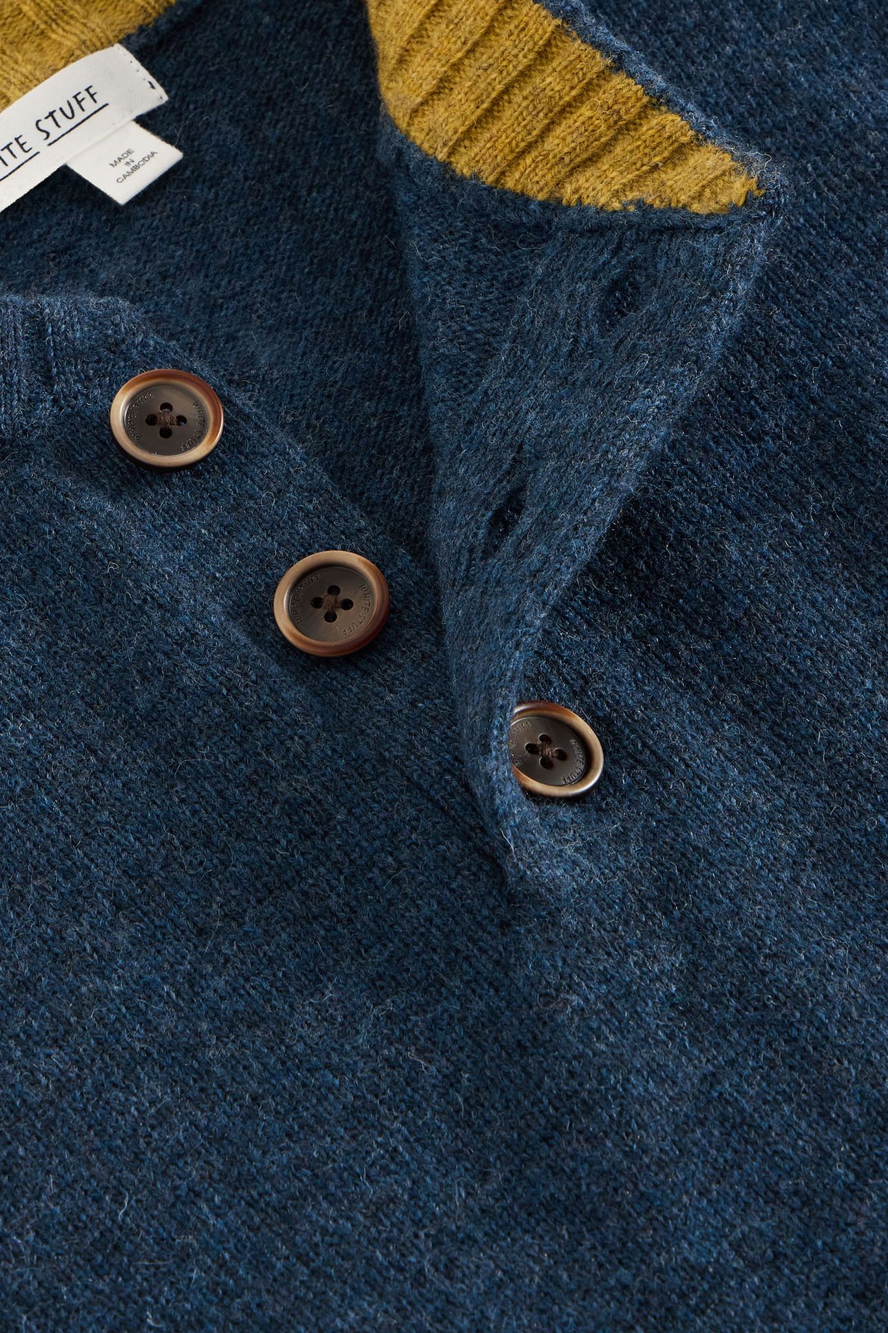 LAMBSWOOL HENLEY DARK NAVY 6