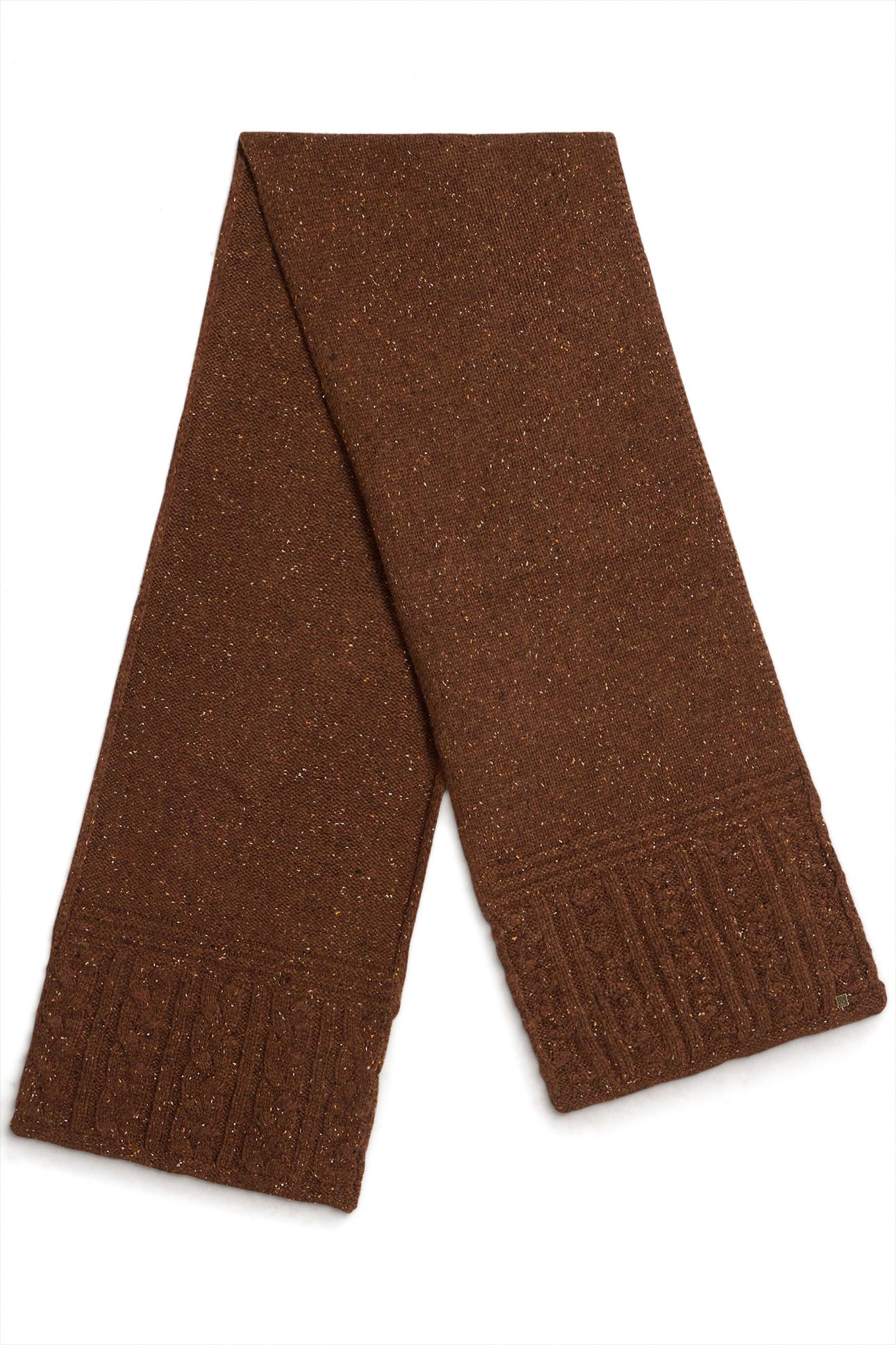 BERKLEY CABLE NEP SCARF MID BROWN 2
