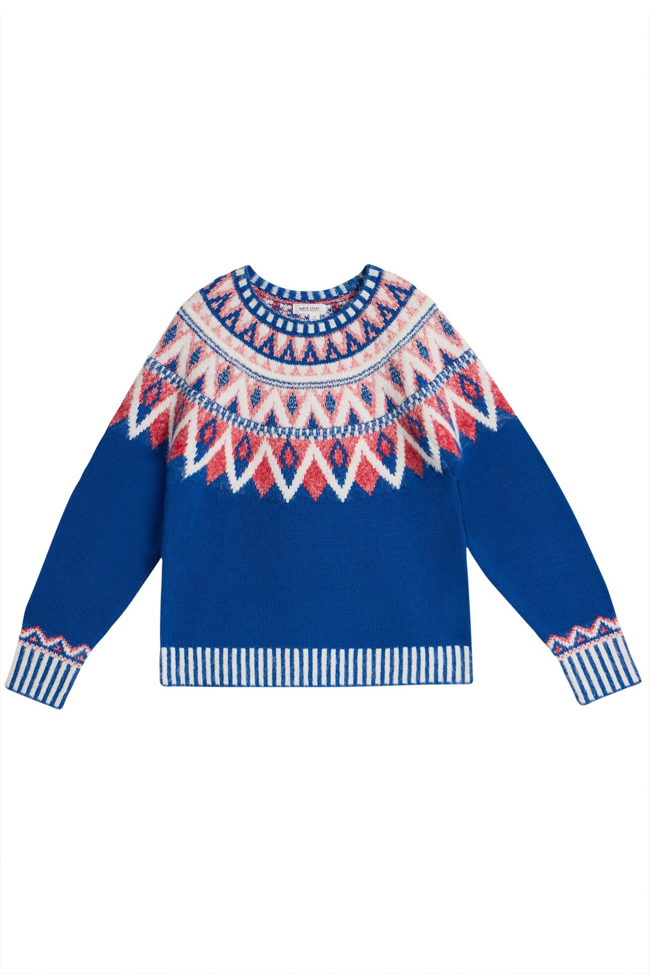SAPPHIRE FAIRISLE JUMPER BLUE MULTI 3