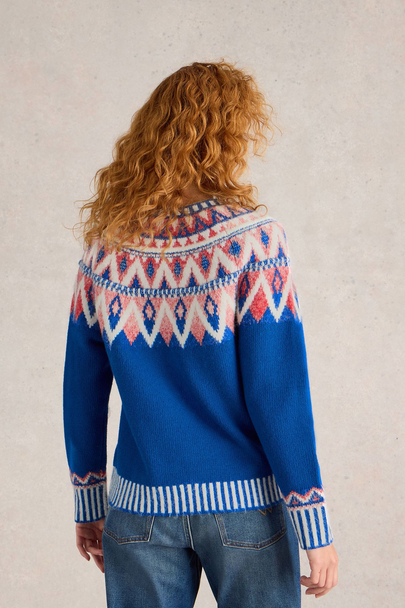 SAPPHIRE FAIRISLE JUMPER BLUE MULTI 2