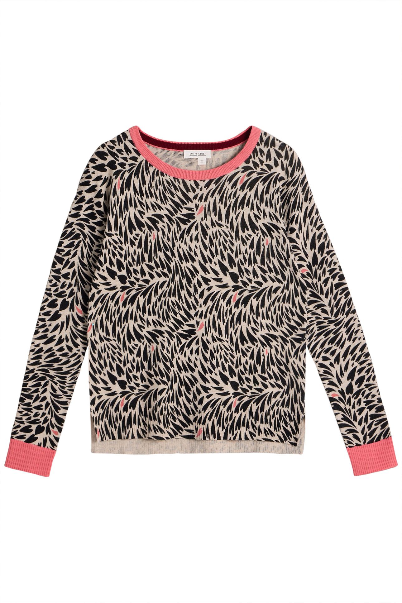 CITY LEO HEART JUMPER NATURAL MULTI 3