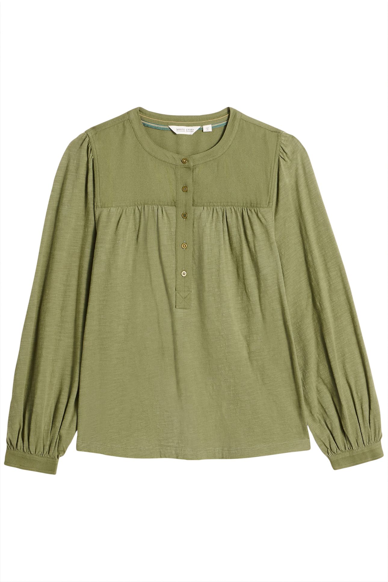 ELOISE MIX SHIRT KHAKI GREEN 3