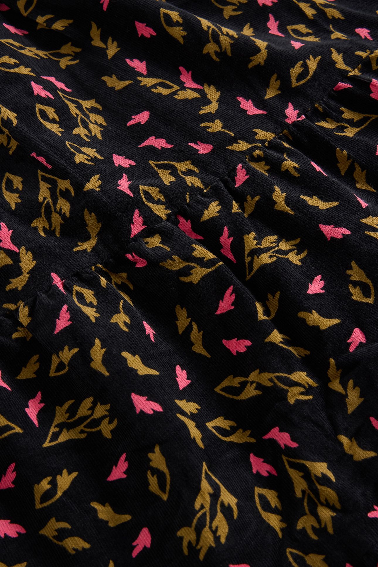 JENNA CORD TIERED SKIRT BLACK PRINT 6