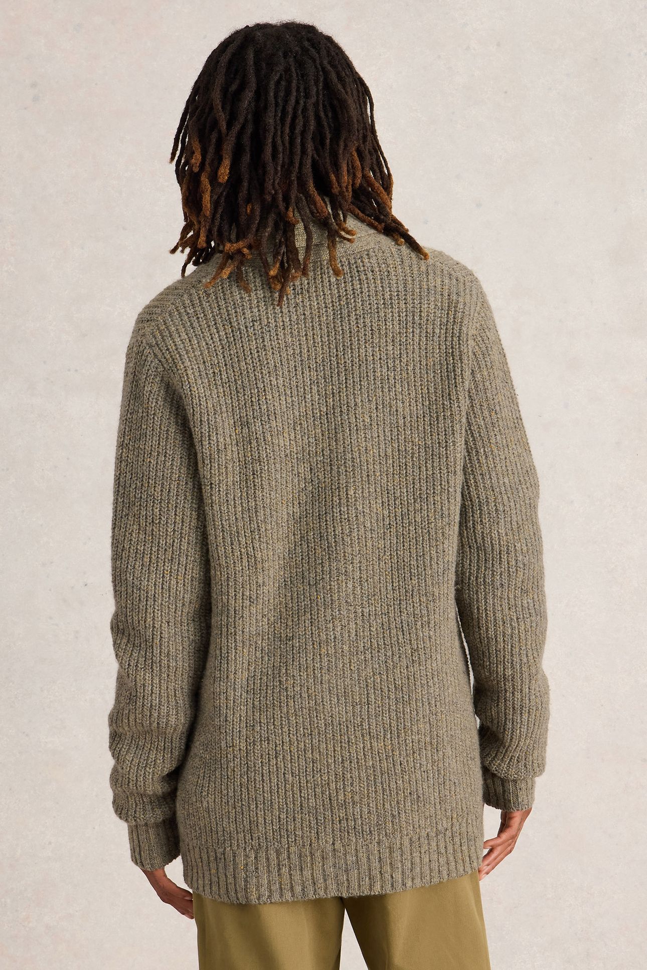 SHAWL NECK NEP CARDIGAN NATURAL MULTI 2