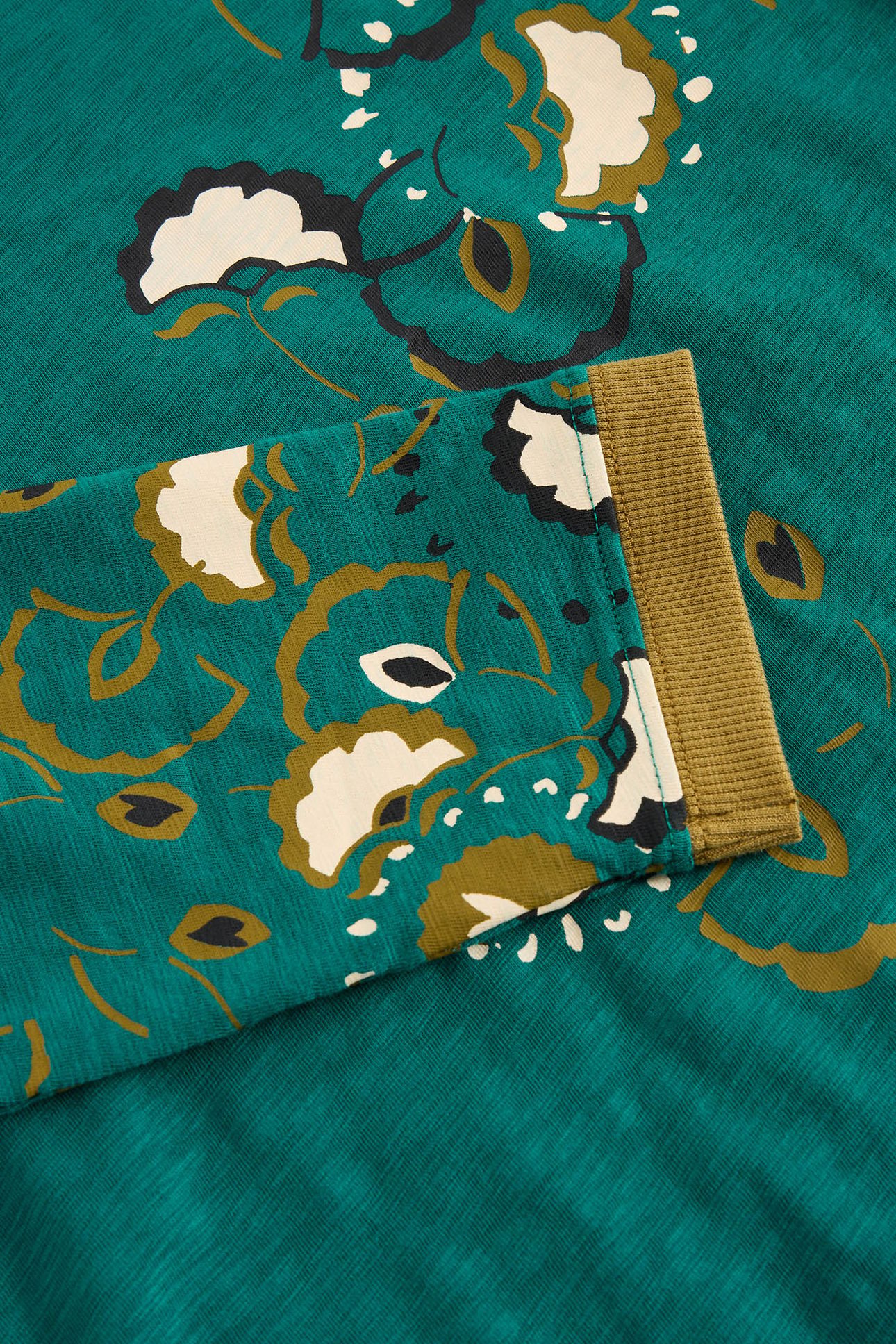 CLARA LS TEE TEAL PRINT 6