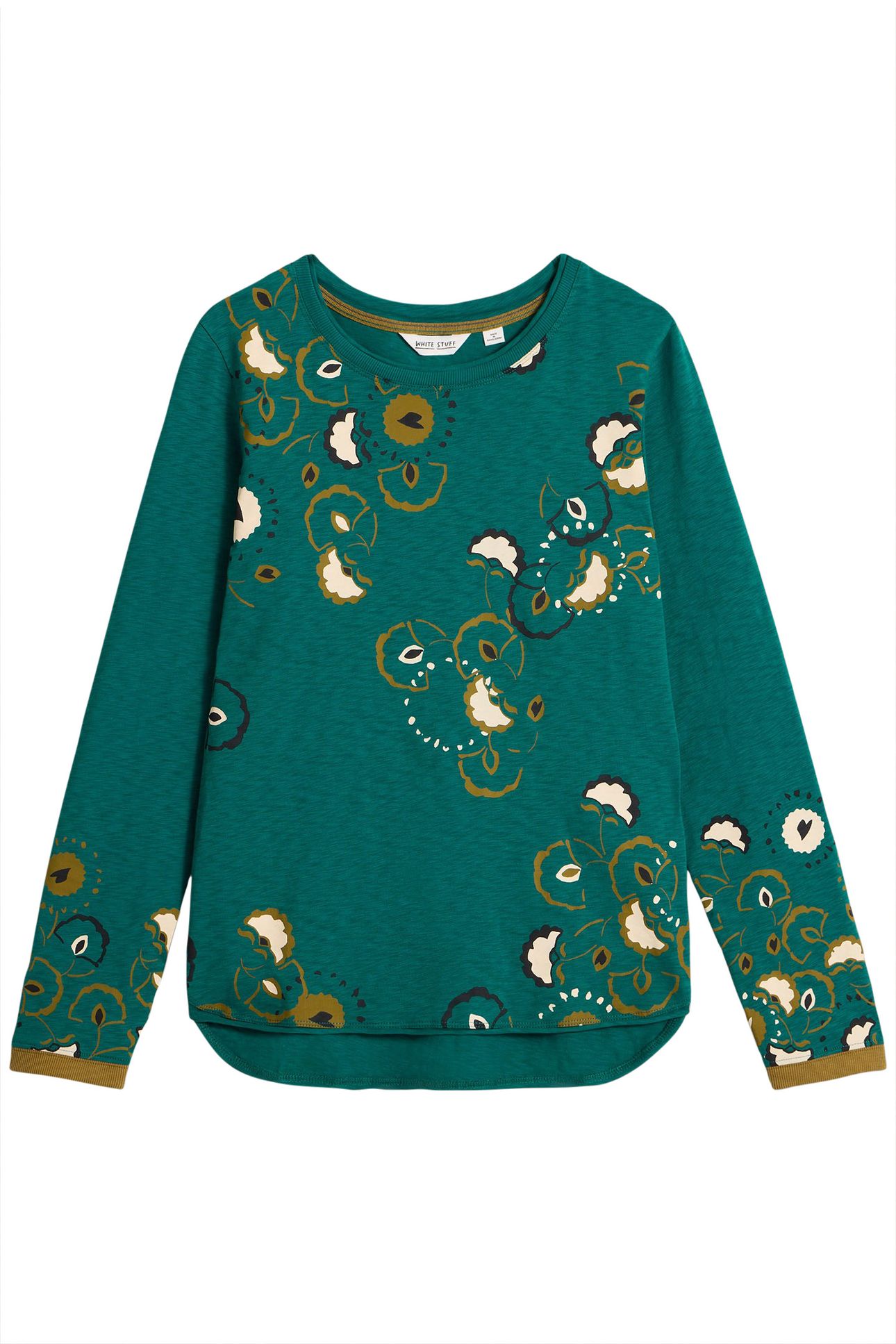 CLARA LS TEE TEAL PRINT 3