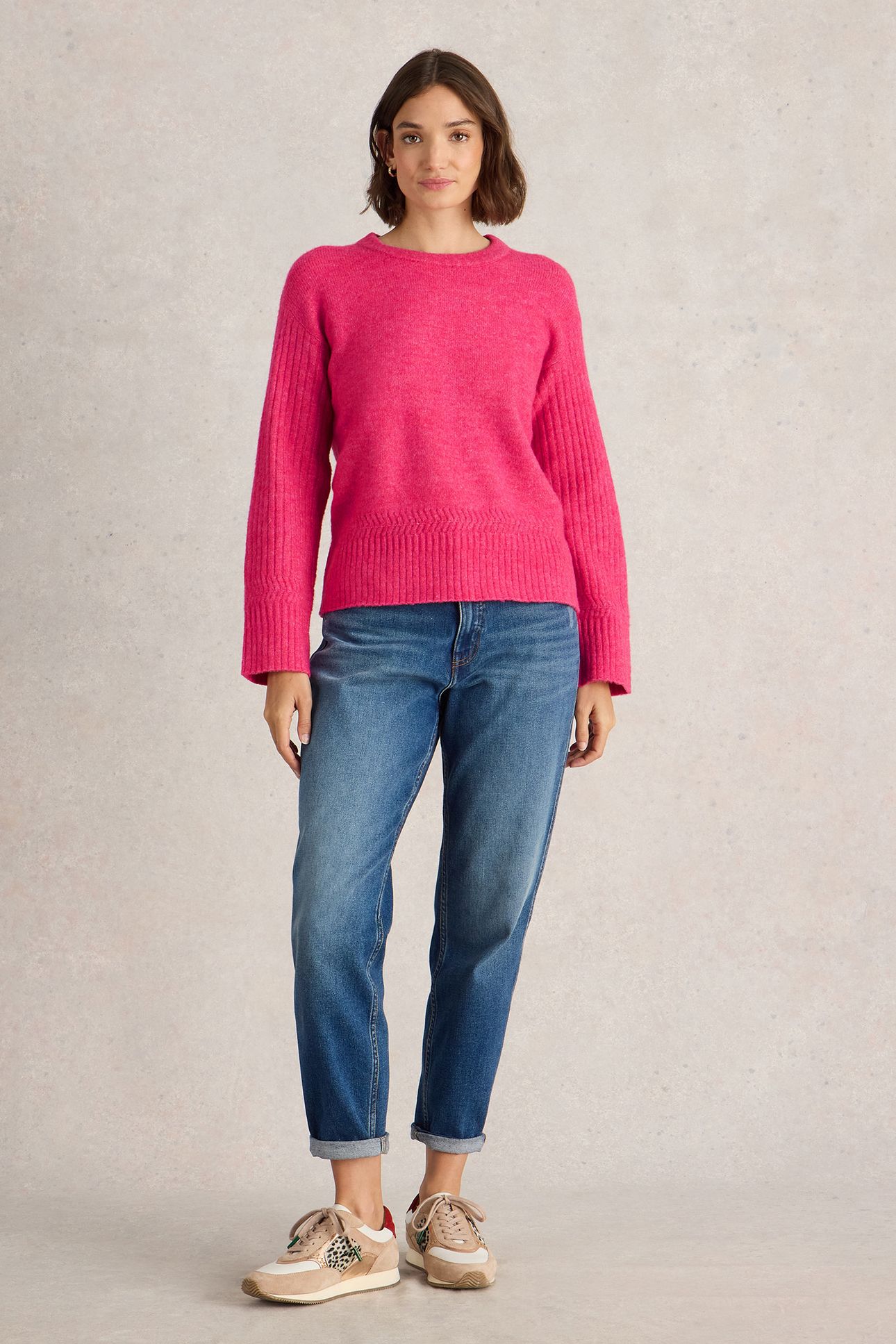 SOPHIA JUMPER BRIGHT PINK 1