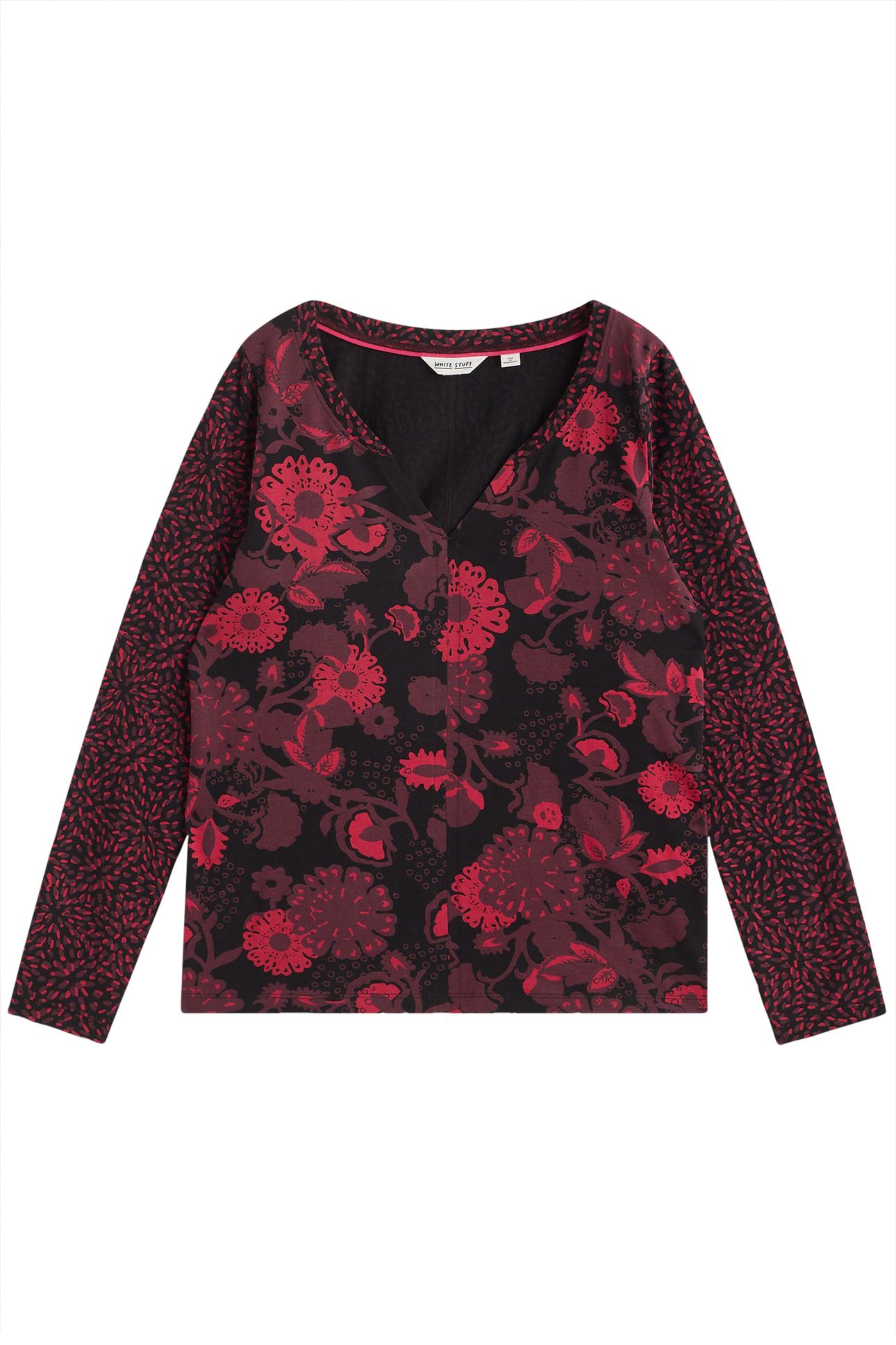 NELLY LS TEE BLACK MULTI 4