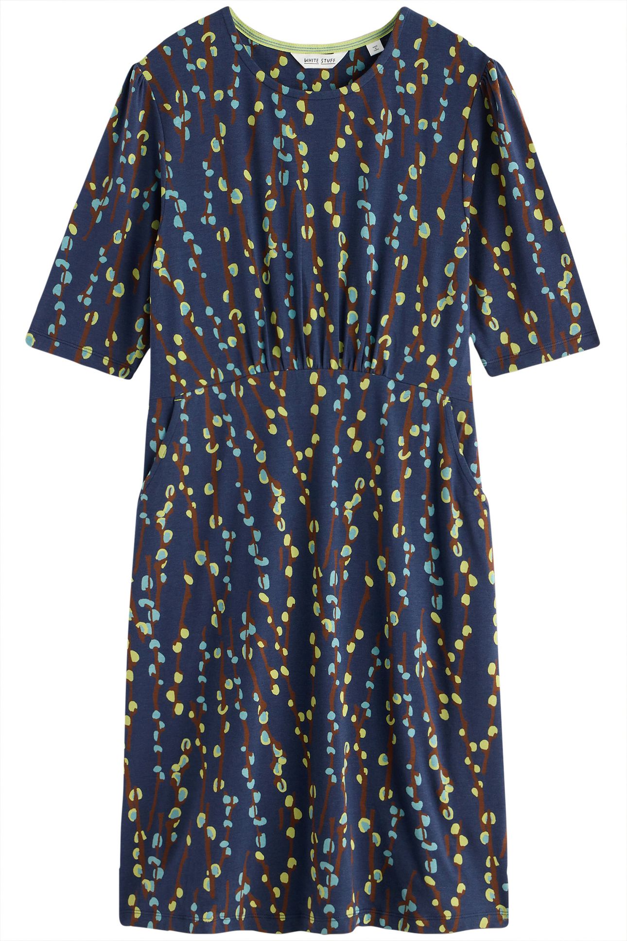 OLIVIA JERSEY DRESS NAVY PRINT 3