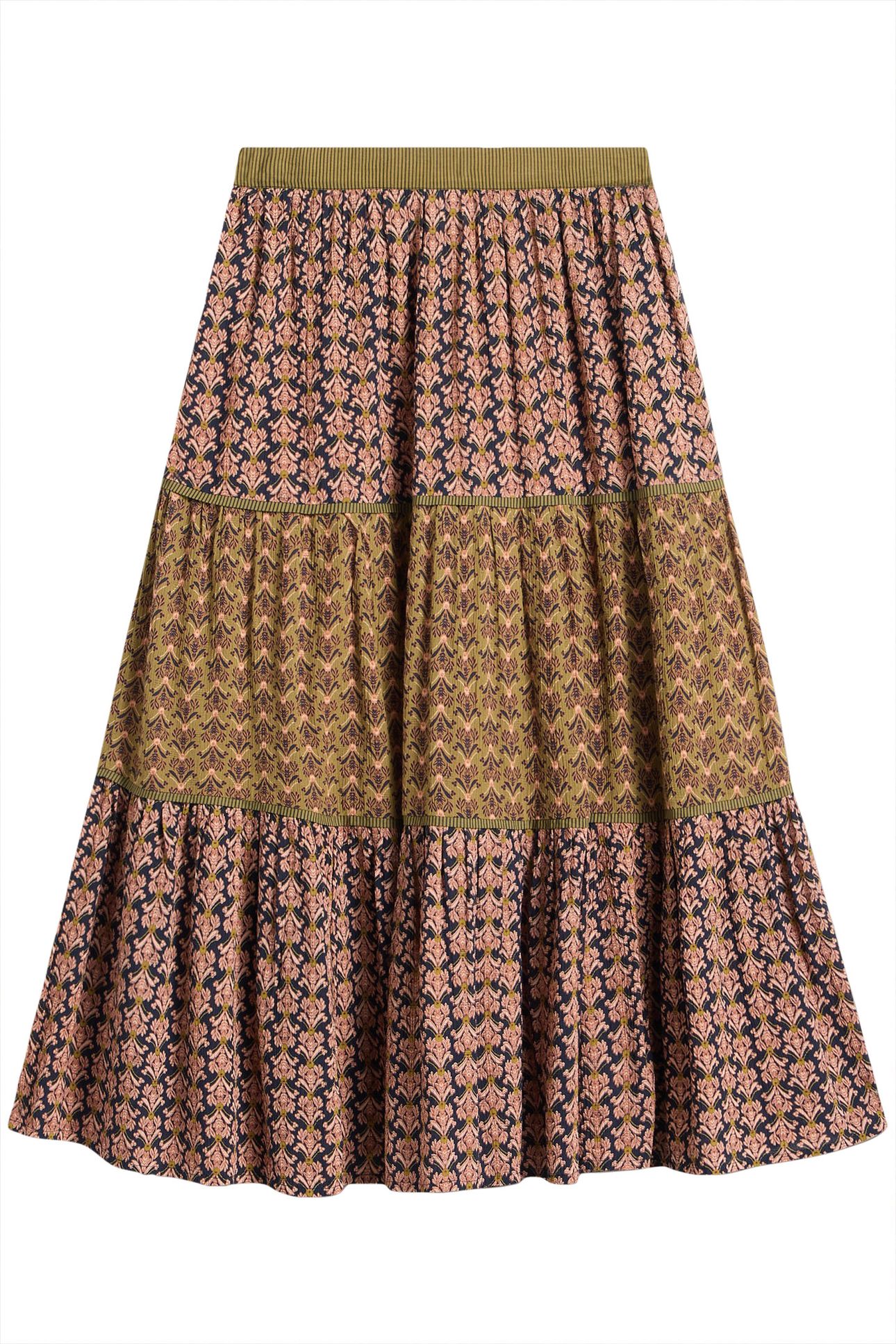 MABEL MIXED PRINT SKIRT BLACK MULTI 3