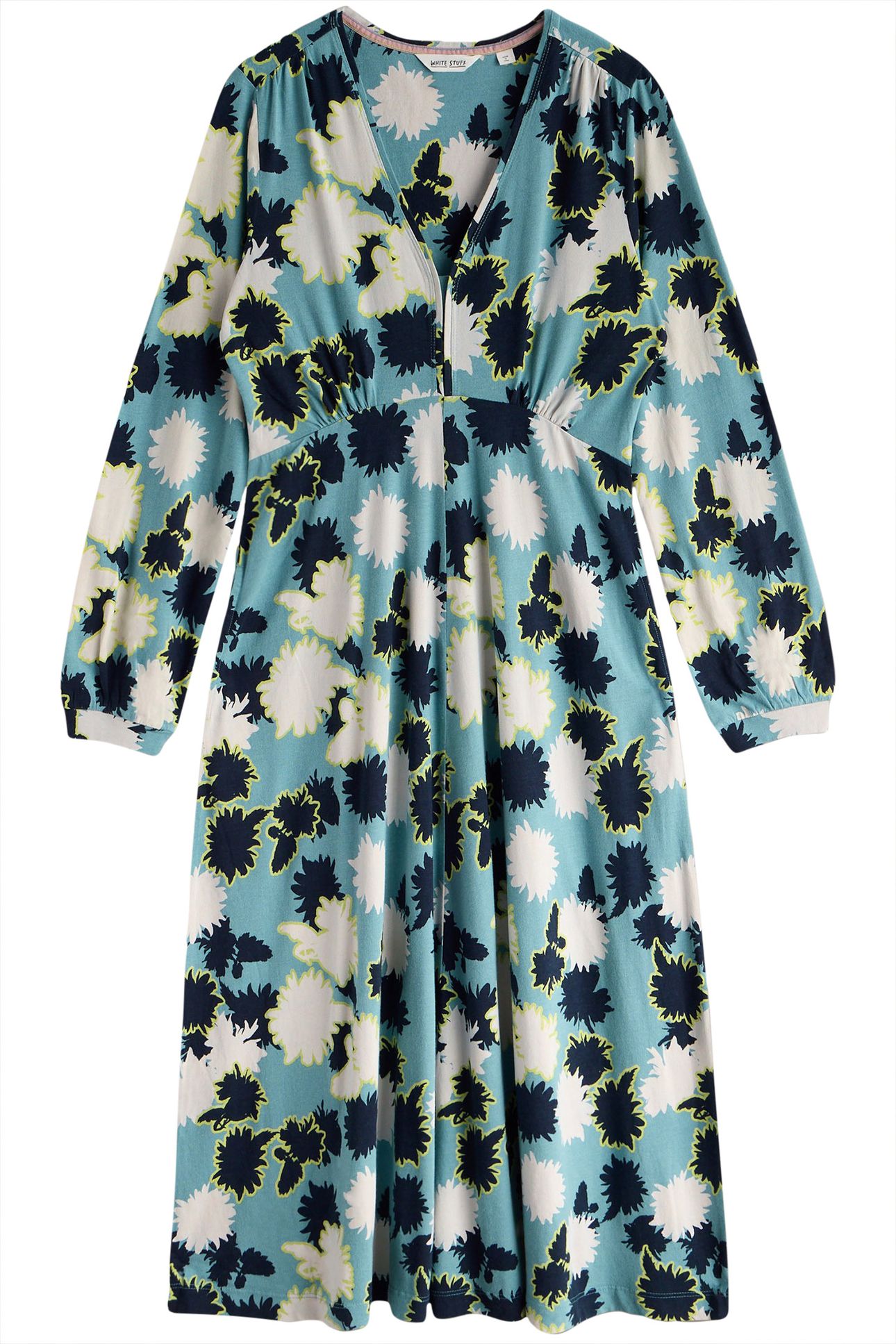 MEGAN JERSEY DRESS BLUE PRINT 3