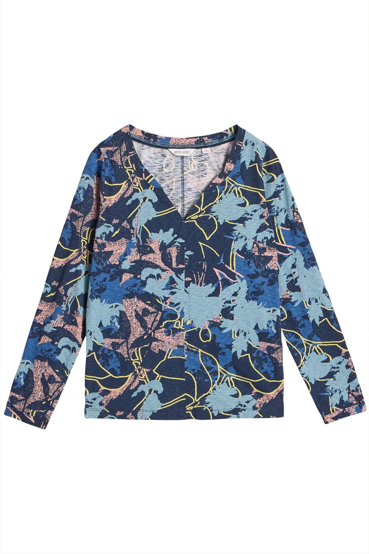 NELLY LS TEE NAVY MULTI 3