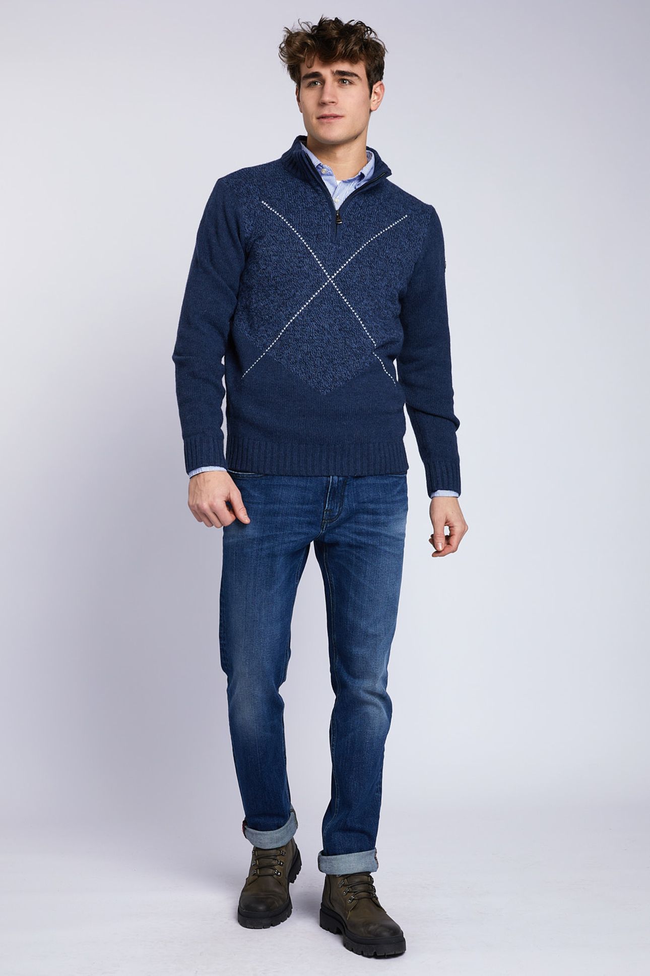 CUSTOM FIT MOCK NECK PULLOVER 3
