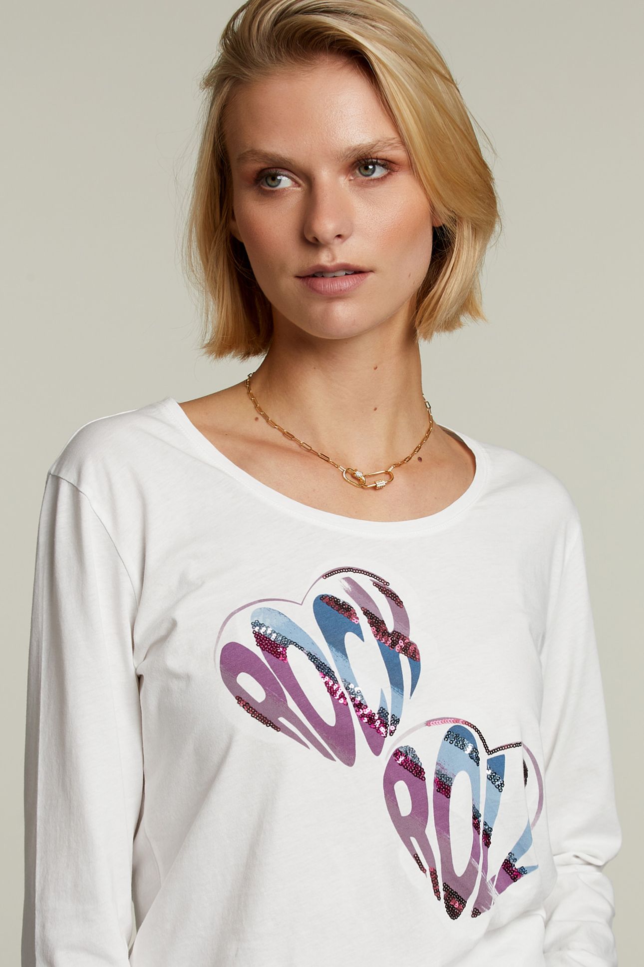 OFF WHITE CREW NECK T-SHIRT 4