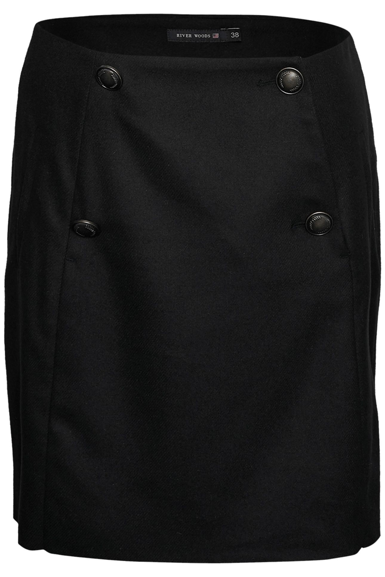 NAVY MINI SKIRT WITH BUTTONS 2