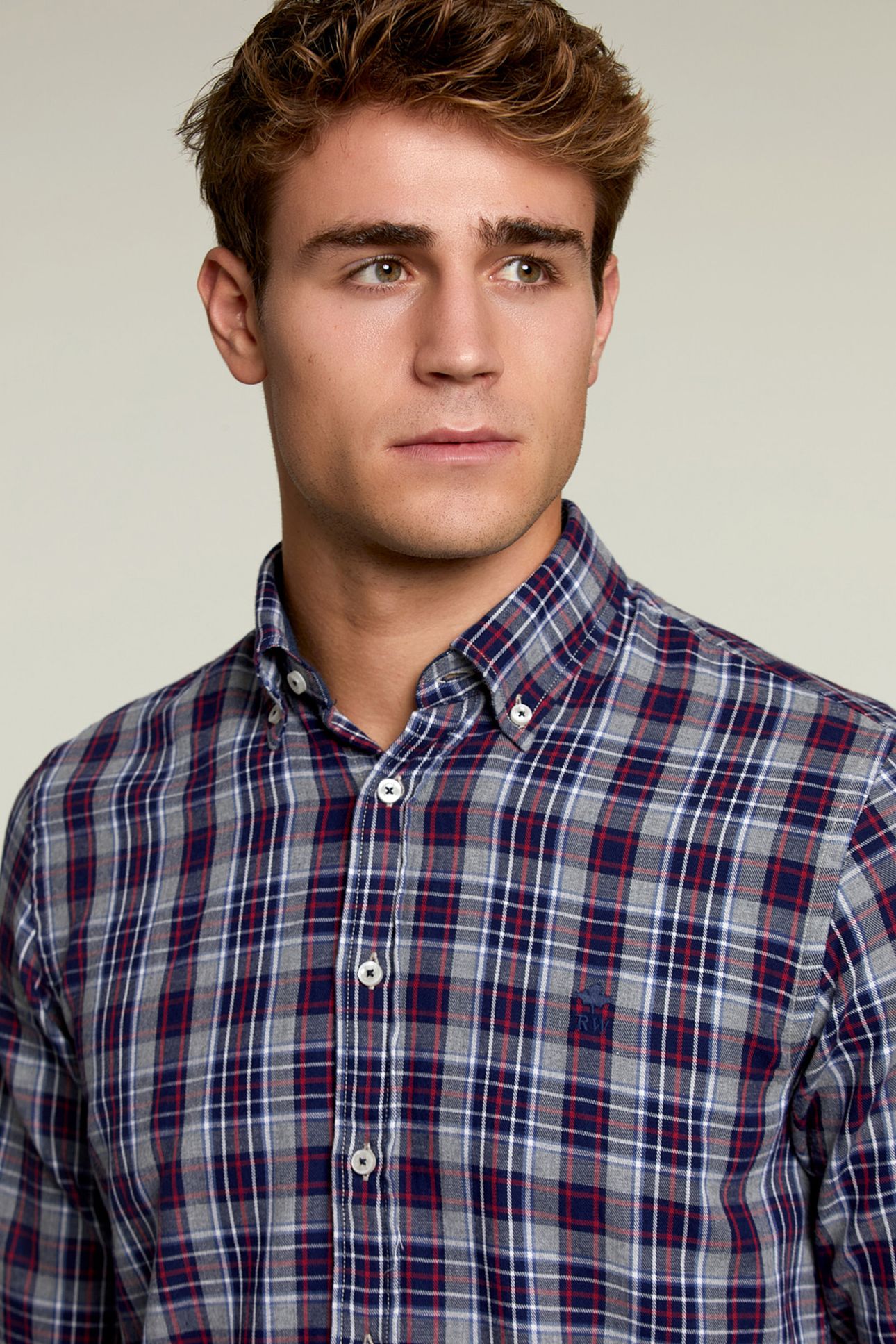 CUSTOM FIT CHECKED SHIRT MULTI 4