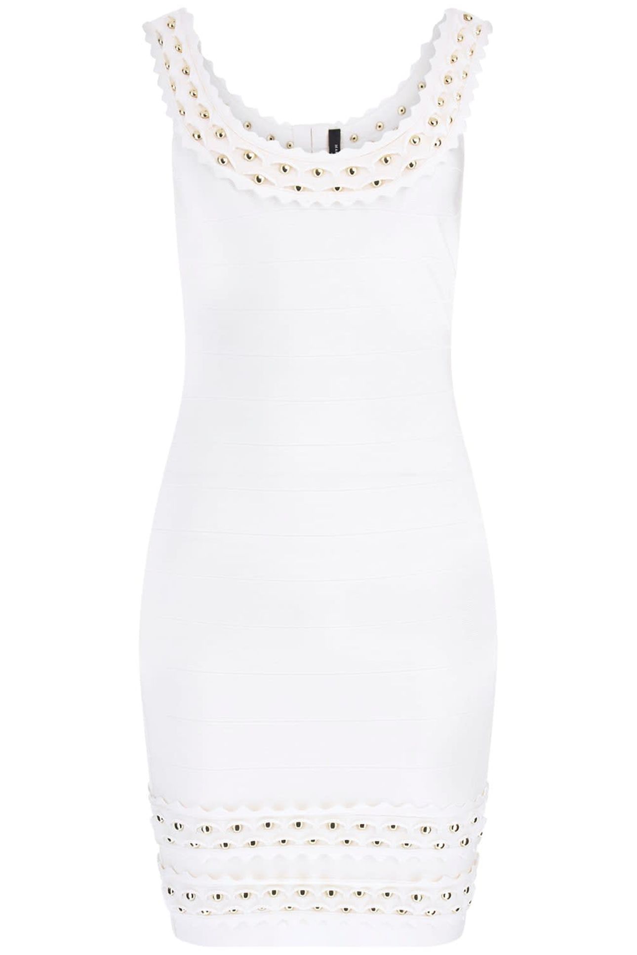 MARCIANO BY GUESS JUNIPER BANDAGE DRES PALE PEARL 4