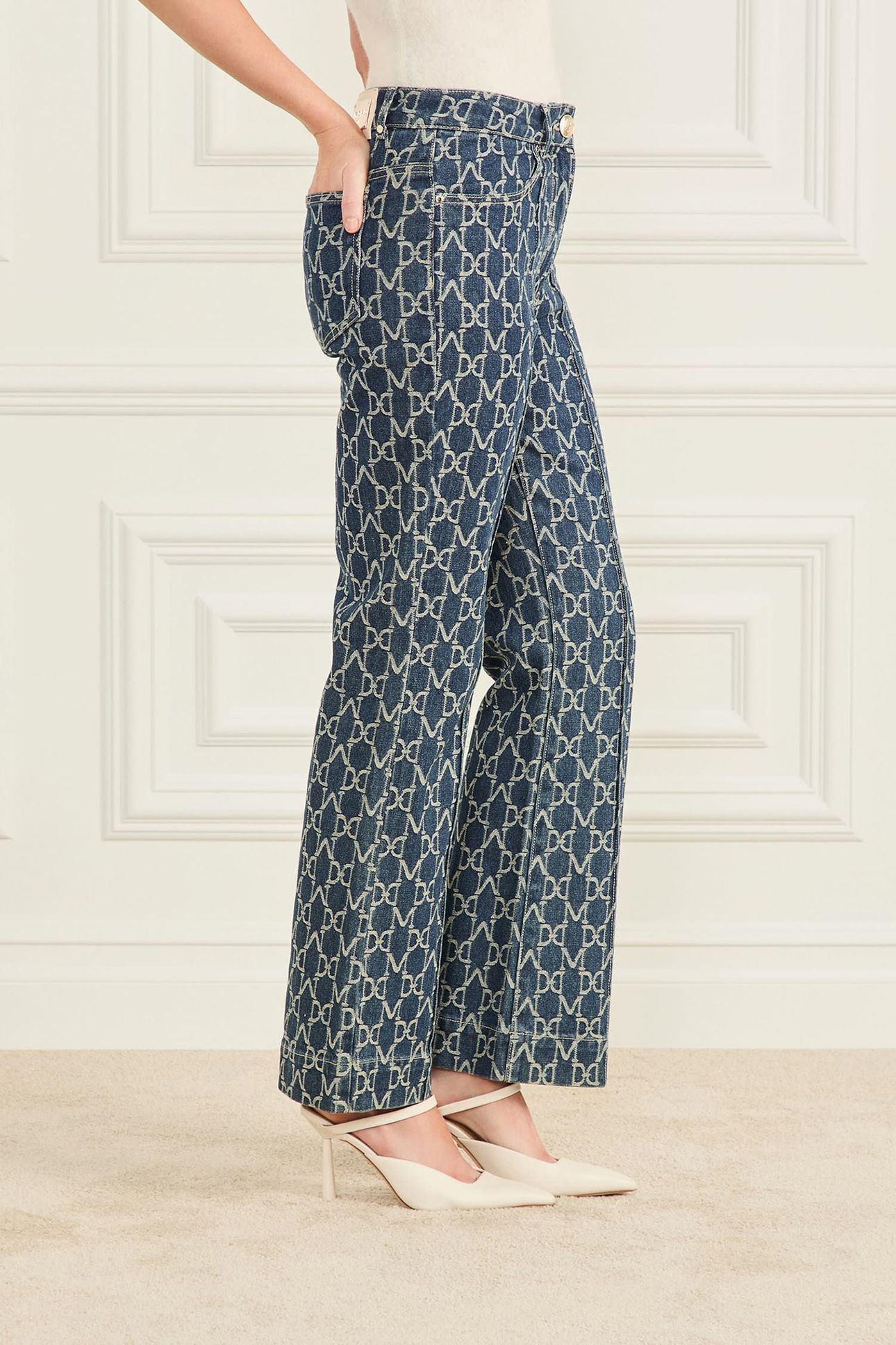 MARCIANO BY GUESS BEA 5PCK LOGO DENIM MONOGRAM JACQUARD BL 5