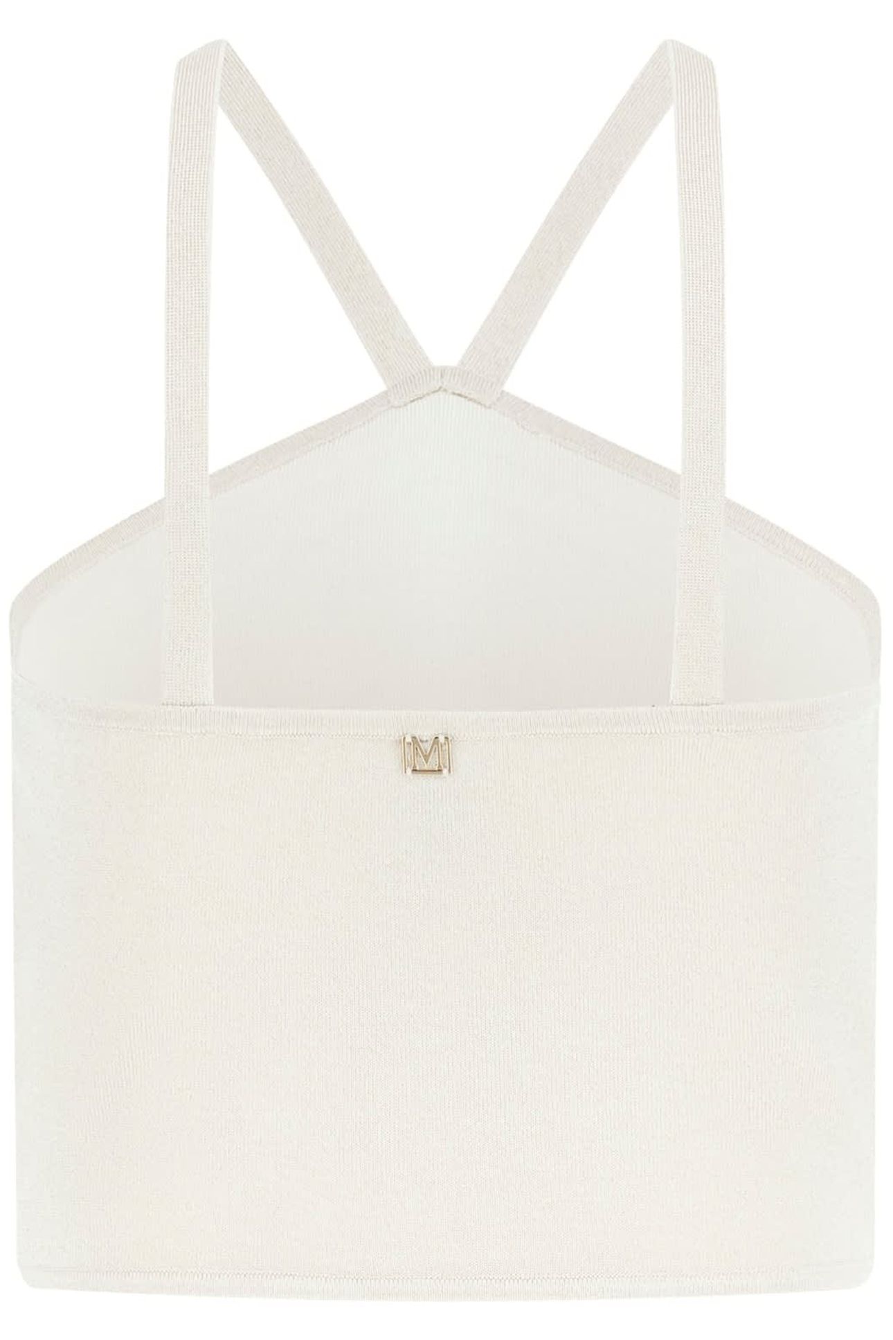 MARCIANO BY GUESS HENLEY STRAPS CROP T PALE PEARL MULTI 5