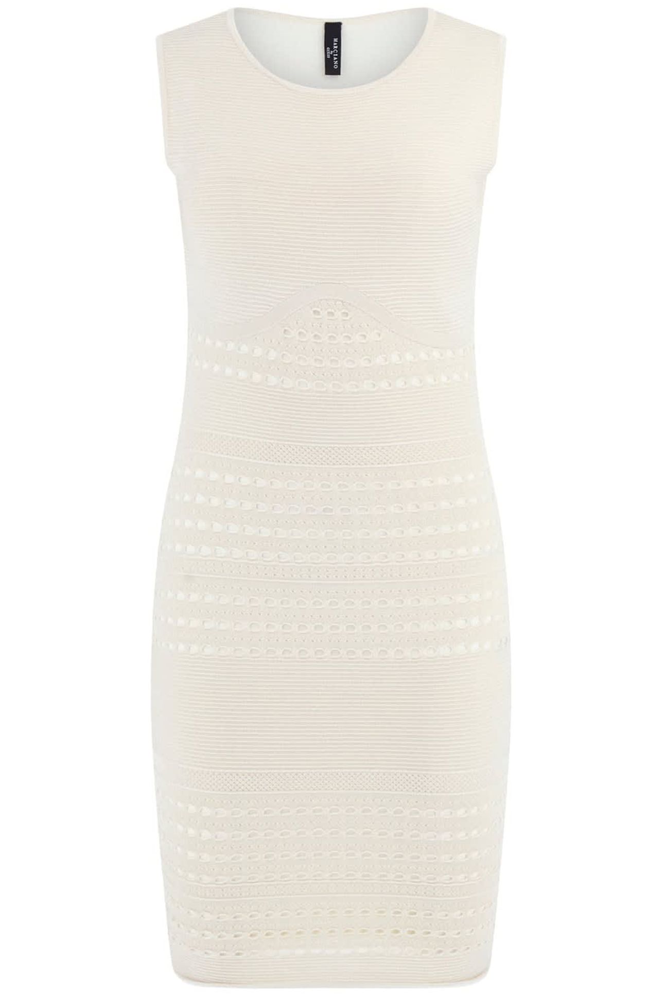 MARCIANO BY GUESS HENLEY CN SL DRESS PALE PEARL MULTI 4