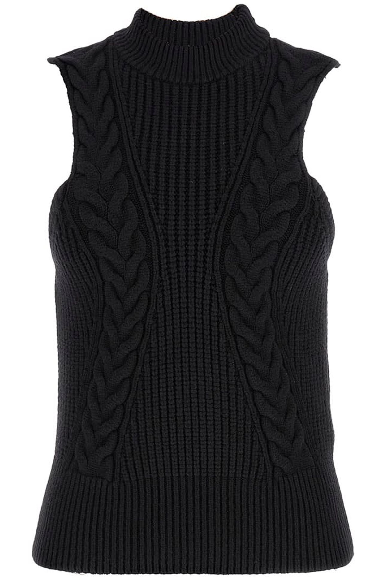 MARCIANO BY GUESS OZUNA SWEATER VEST JET BLACK 4