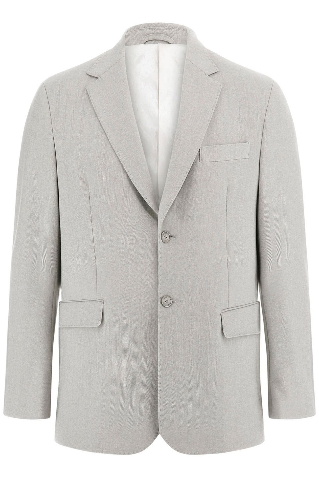 MARCIANO BY GUESS SEAN 2B NOTCH BLAZER GREY HERRINGBONE 4