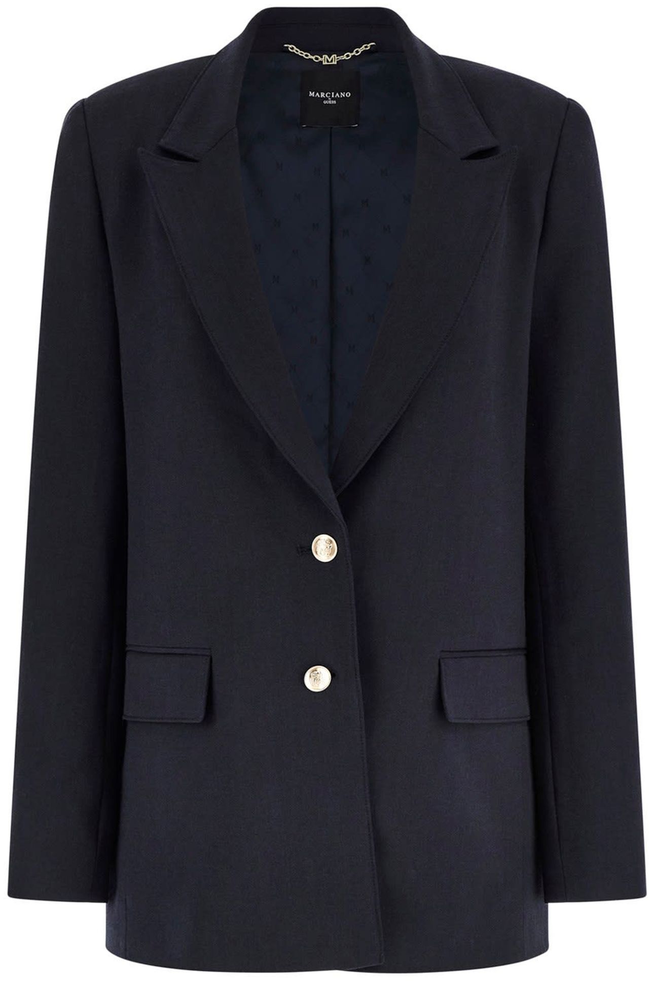 MARCIANO BY GUESS MAGDA BLAZER SMART BLUE MULTI 4