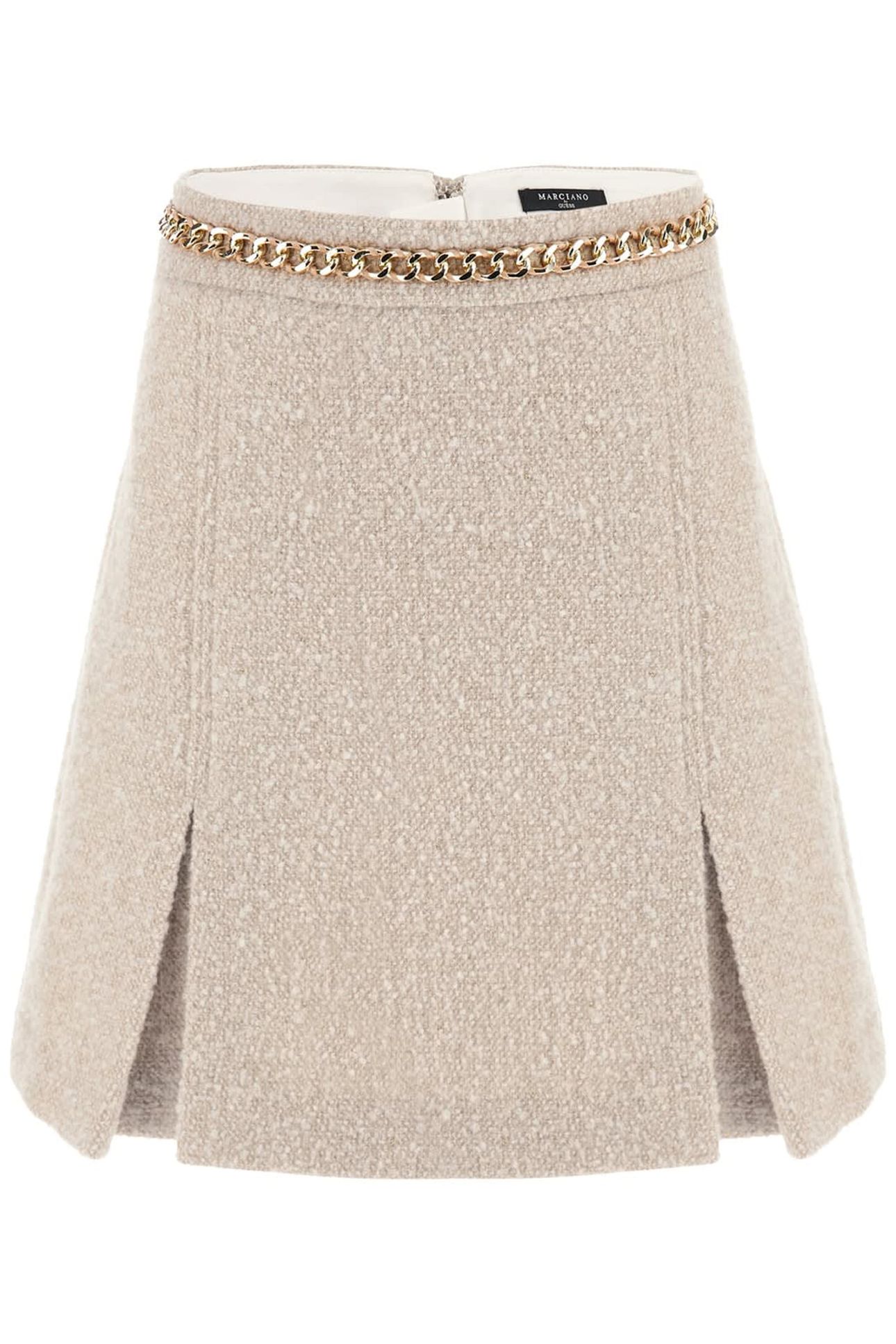 MARCIANO BY GUESS HELENE CHAIN EMBELLI WHITE AND BEIGE TWEE 4