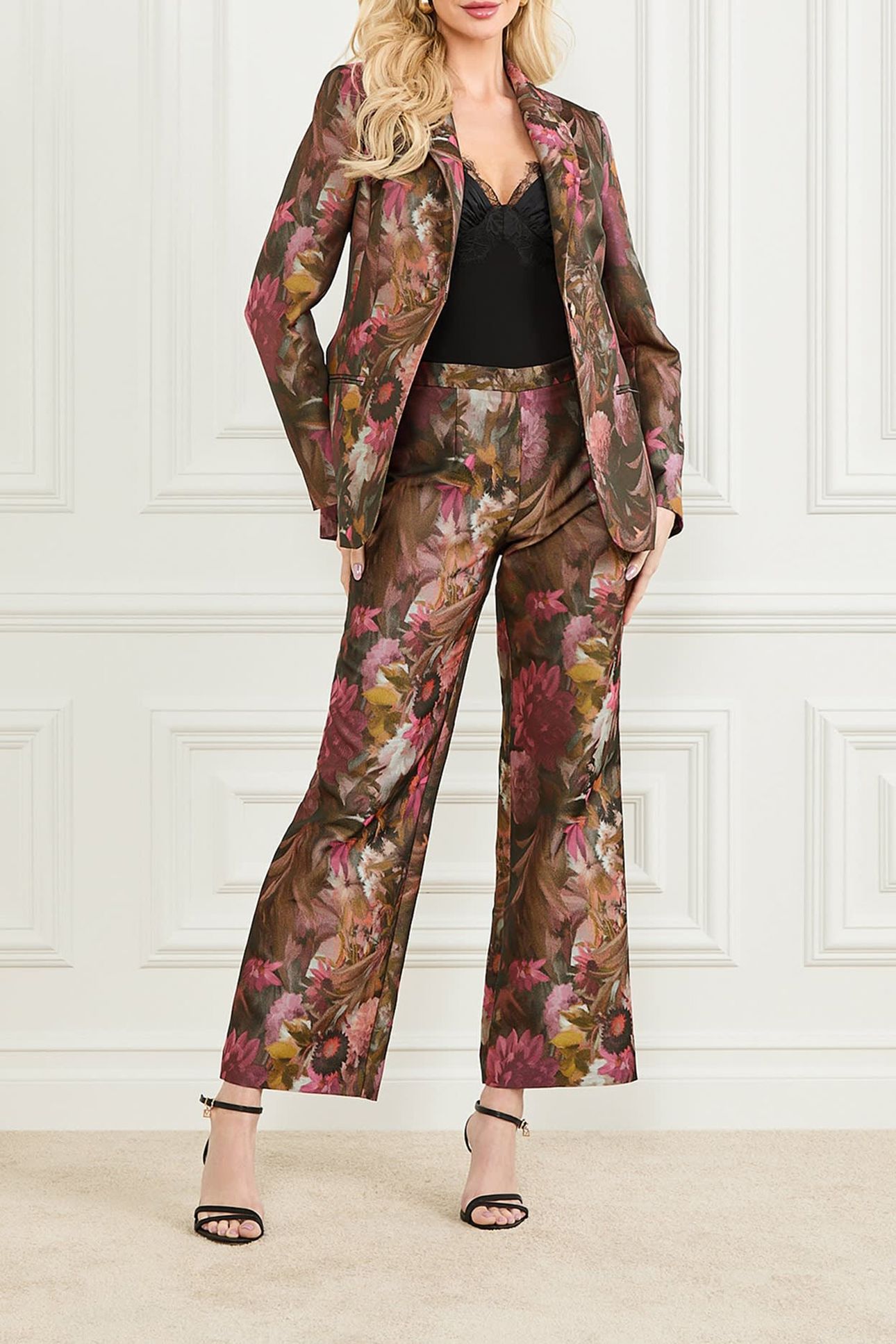 MARCIANO BY GUESS KATE BLAZER WILDWOOD JACQUARD 3