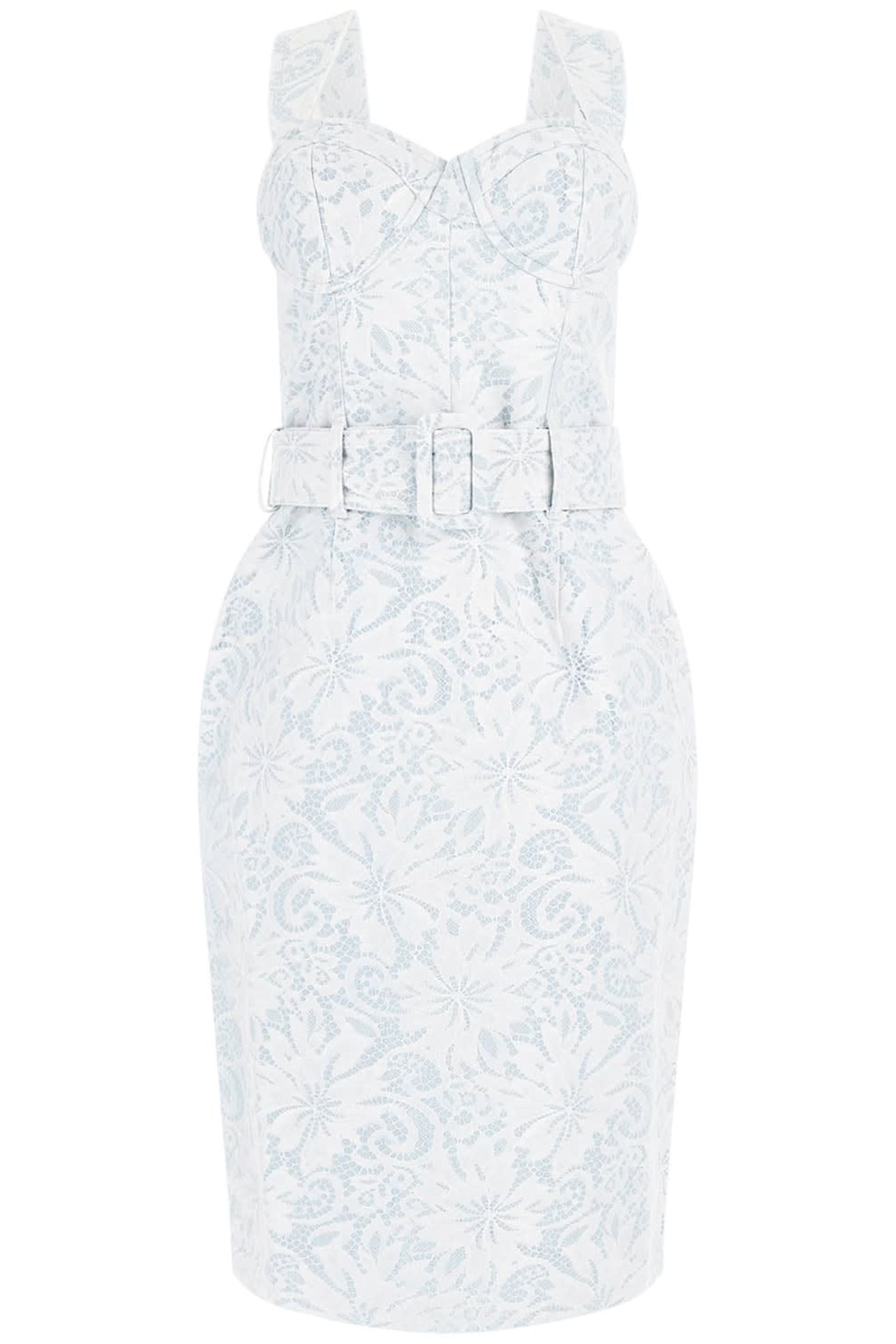MARCIANO BY GUESS GLAM ROMANTICA DRESS LIGHT WASH DENIM LAC 4