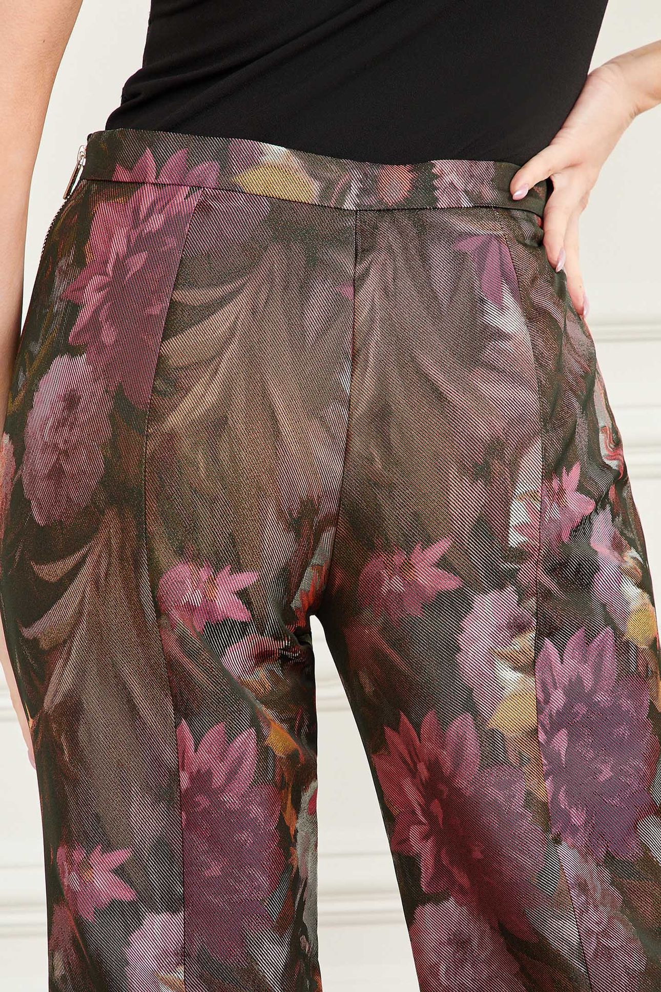 MARCIANO BY GUESS KATE PANT WILDWOOD JACQUARD 7