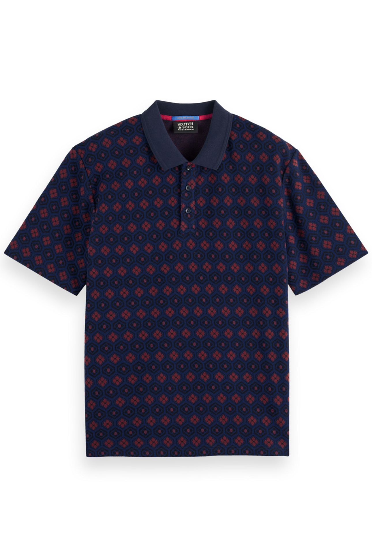 JACQUARD POLO INK BLUE JACQUARD 3
