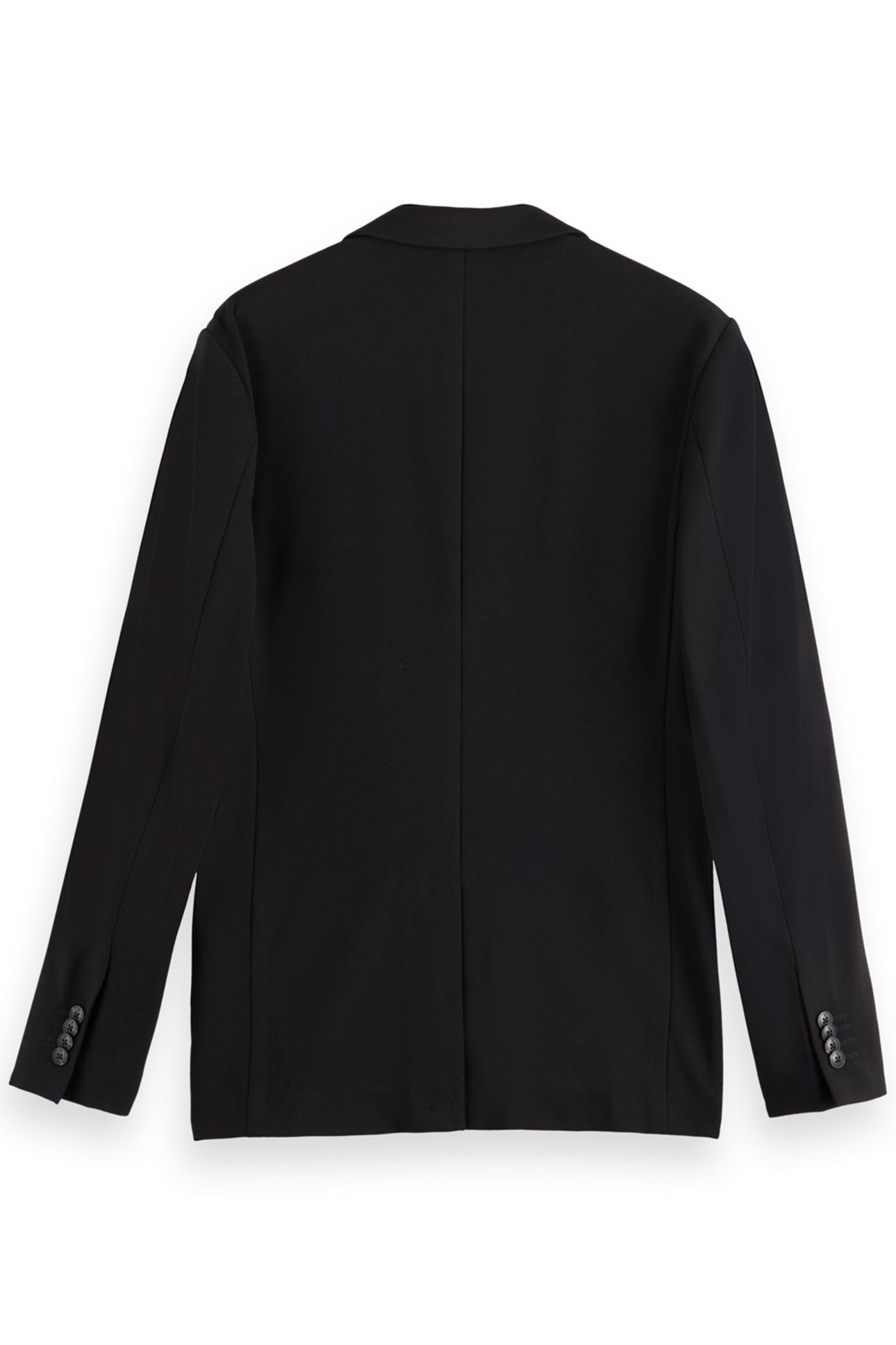SINGLE-BREASTED JERSEY BLAZER BLACK MELANGE 2