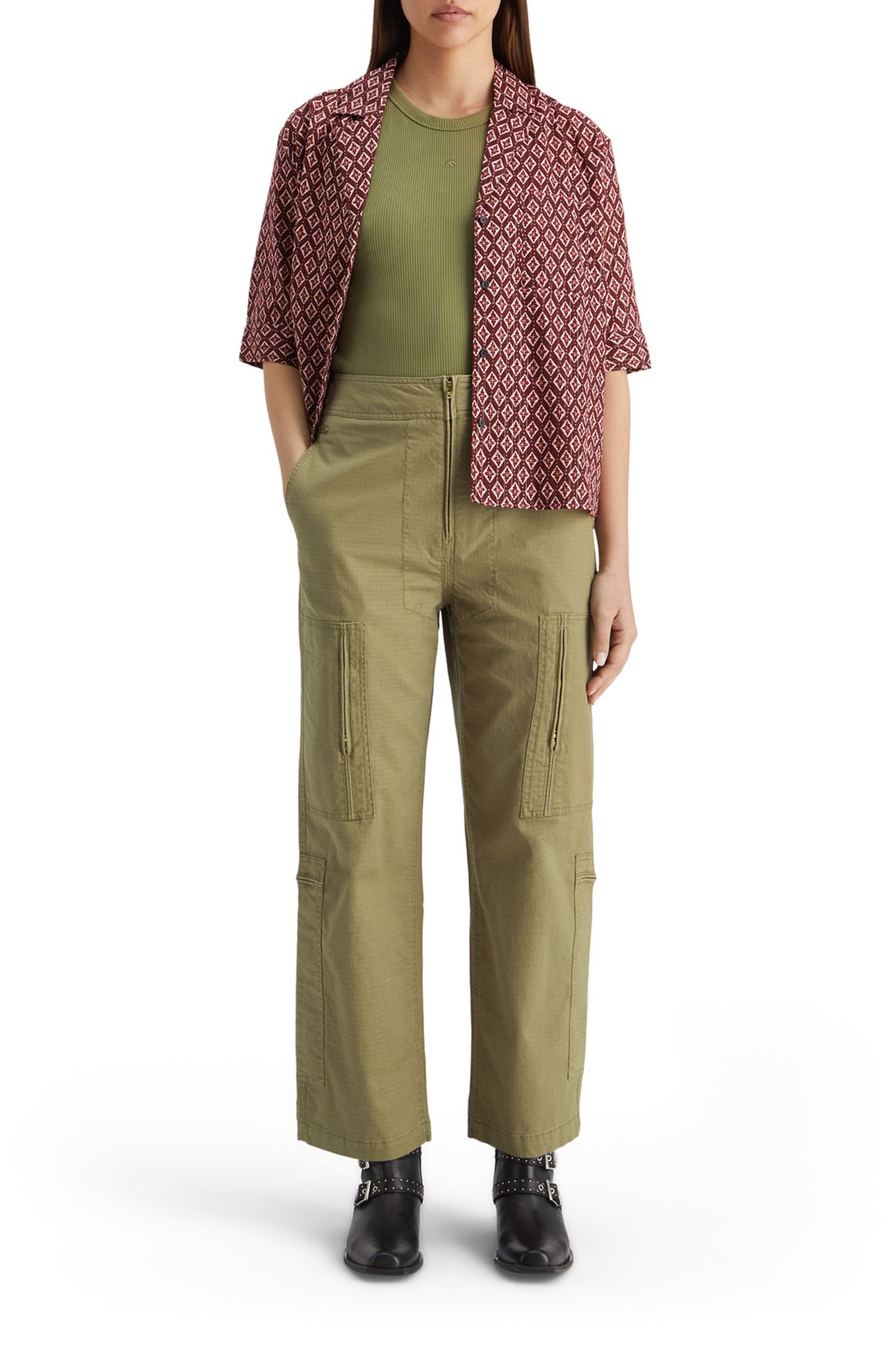 RIPSTOP UTILITY PANT WASHED MILITARY 3