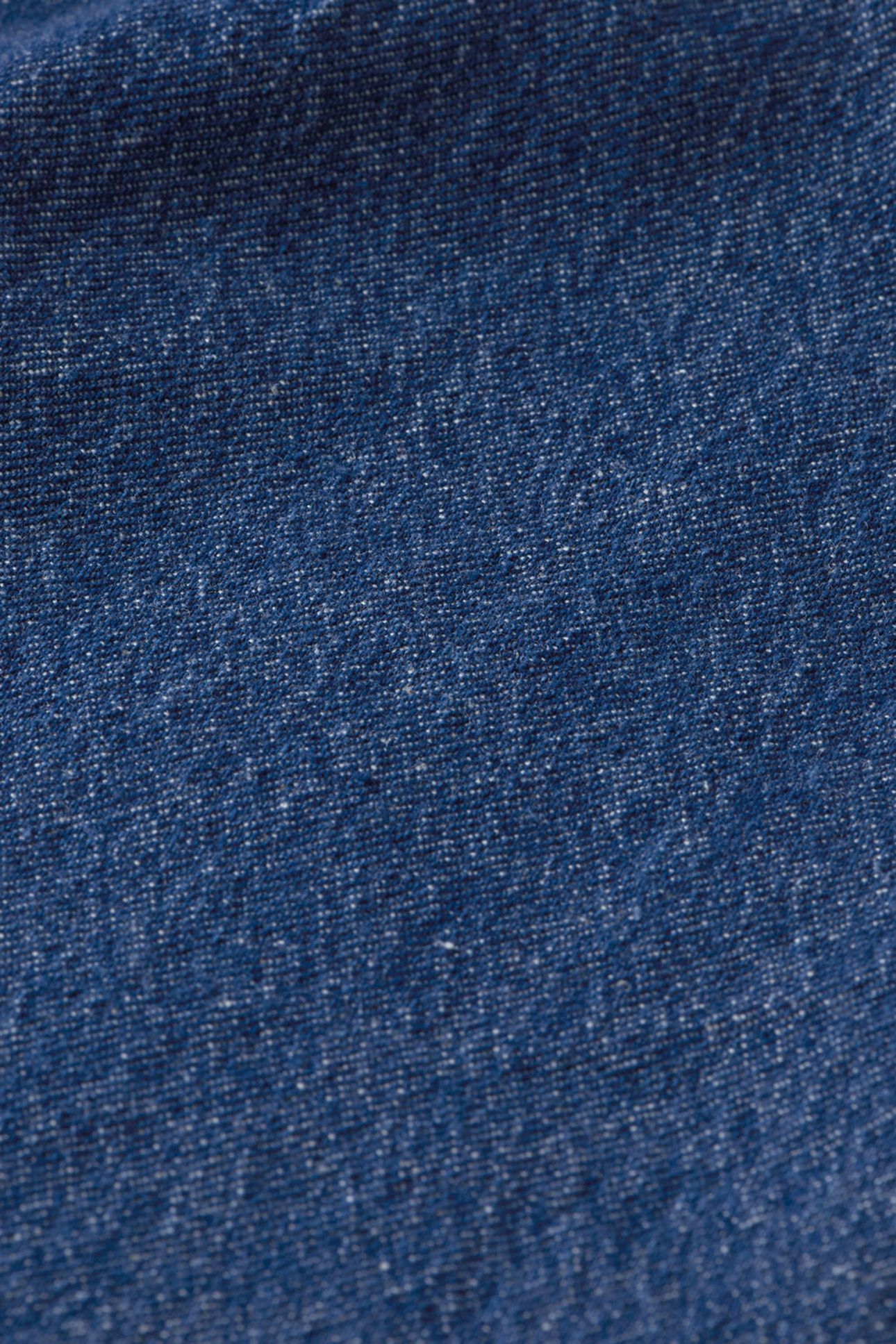 BELTED V - NECK WASHED DENIM DRESS WASHED INDIGO 7
