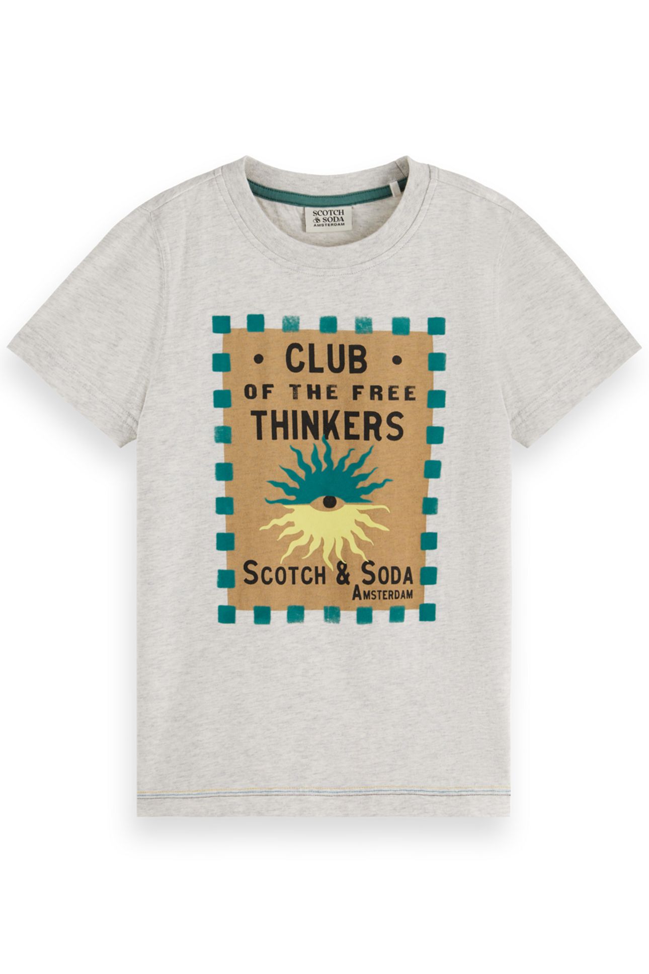 BOY REGULAR-FIT ARTWORK T-SHIRT LIGHT GREY MELANGE 1
