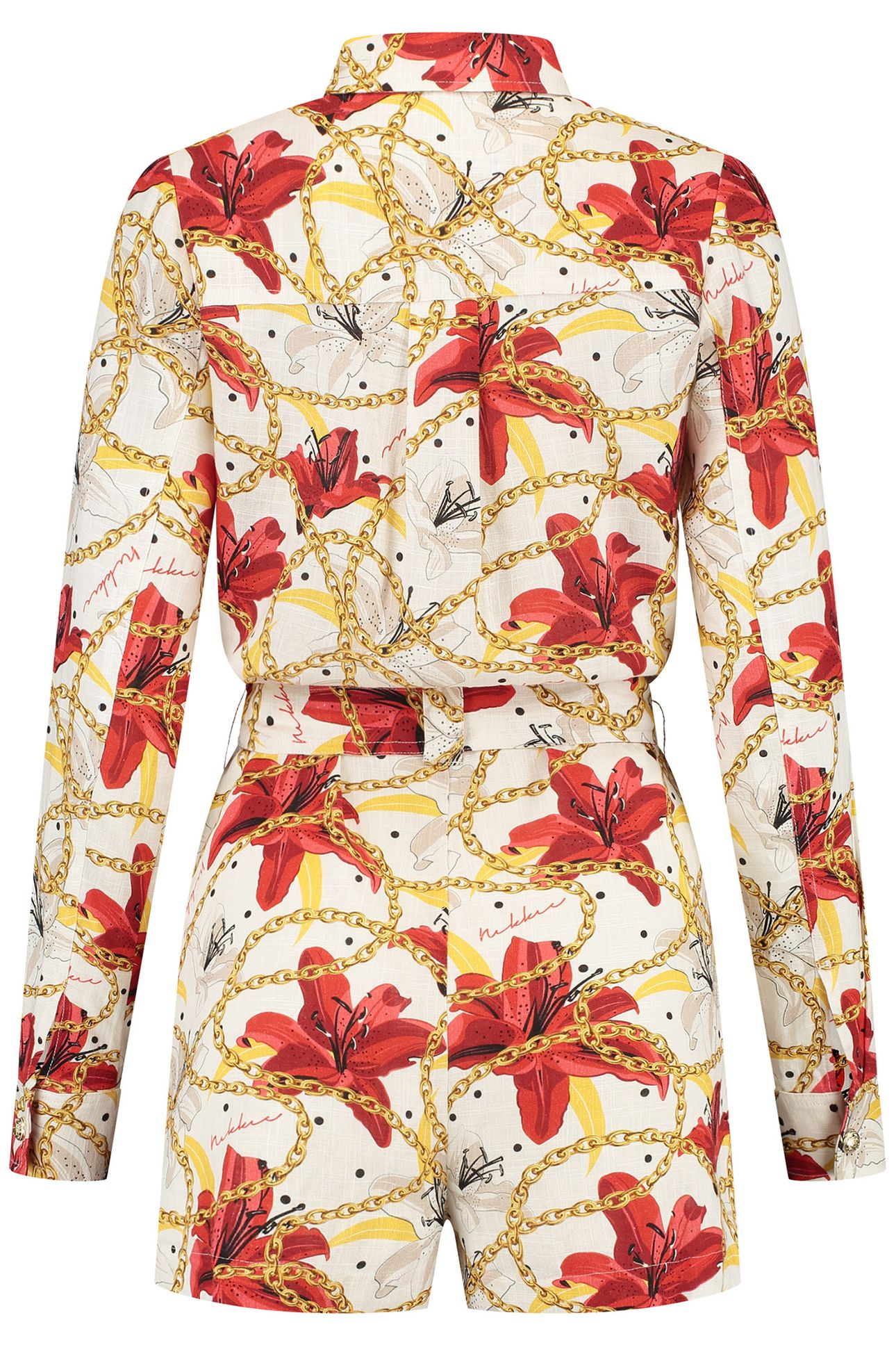DINAPORE PLAYSUIT STAR WHITE/GOJI BERRY 3