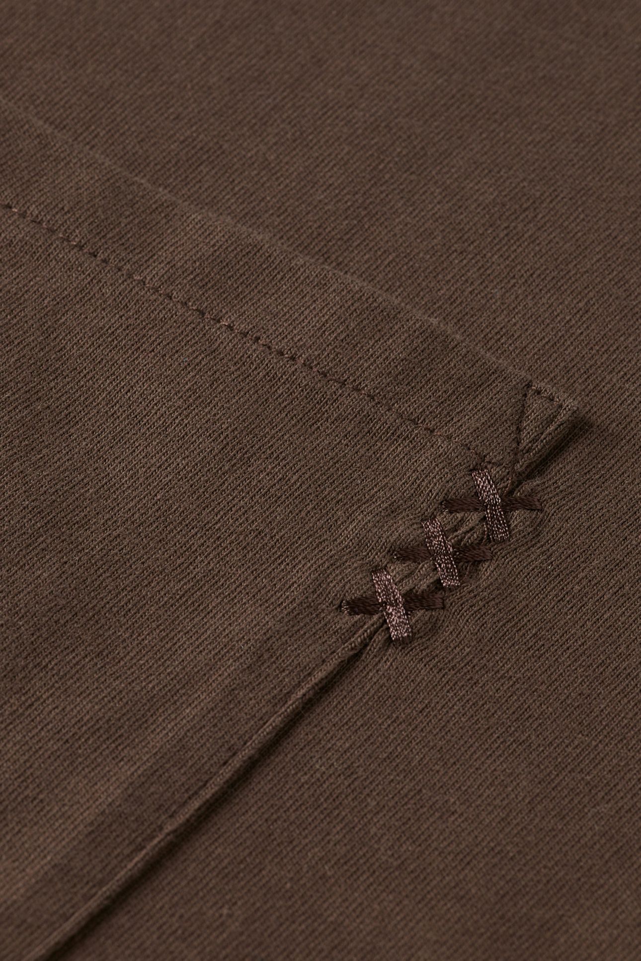 3 CROSSES LOOSE FIT POCKET T-SHIRT COFFEE 8