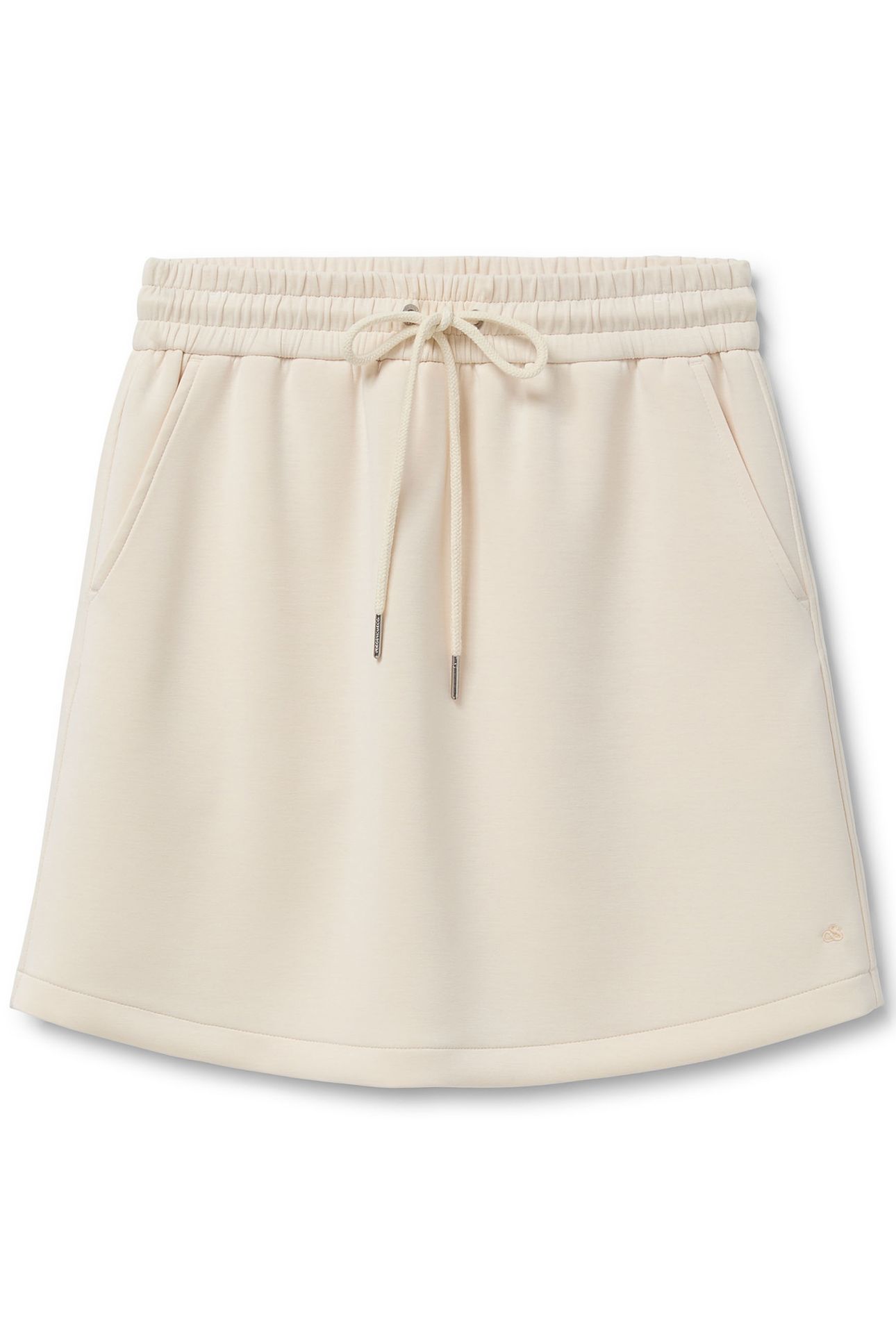 ELASTIC WAIST SKIRT WHITE CAP GREY 3